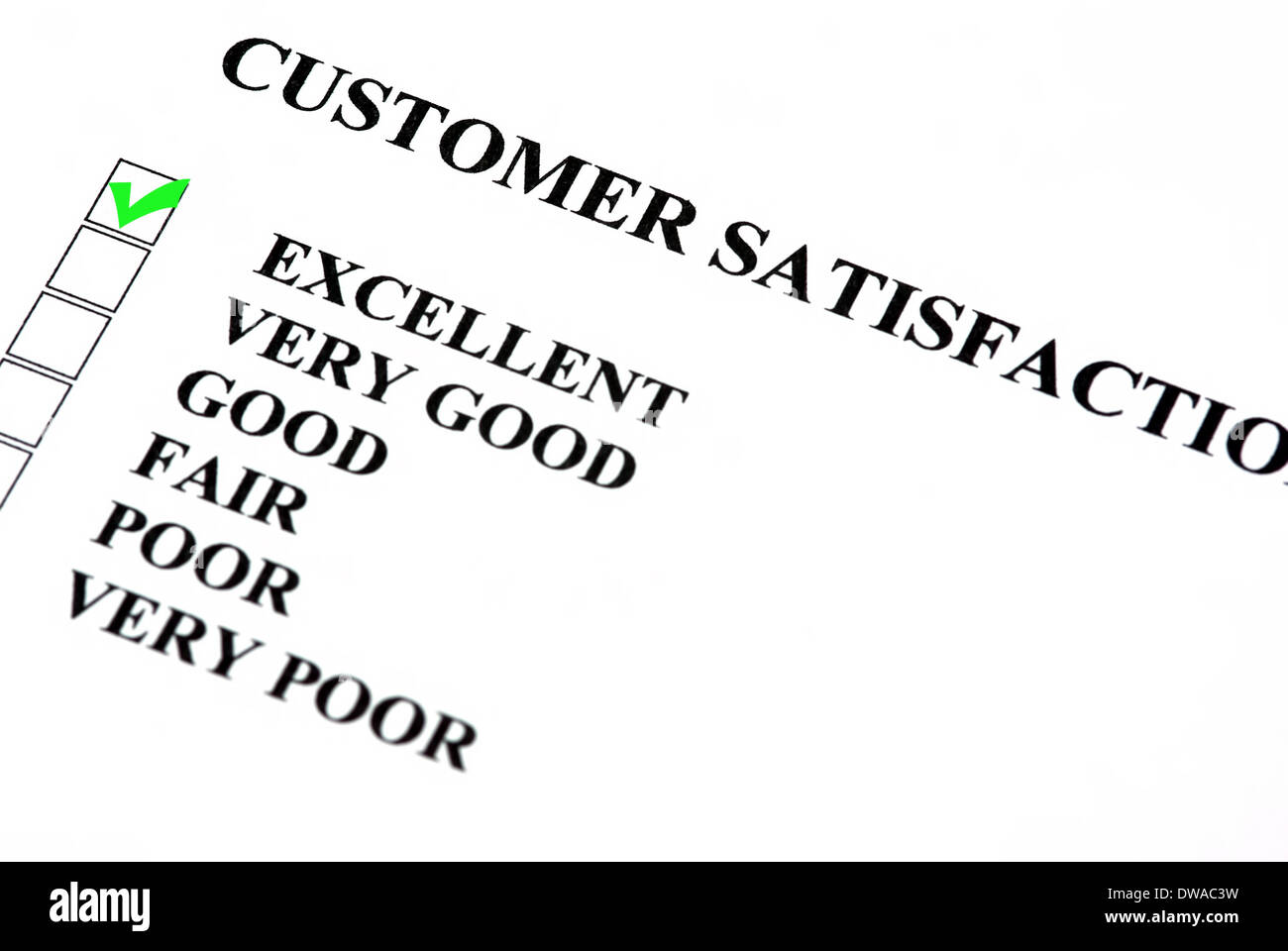 customer satisfaction service form with check boxes excellent is customer satisfaction form