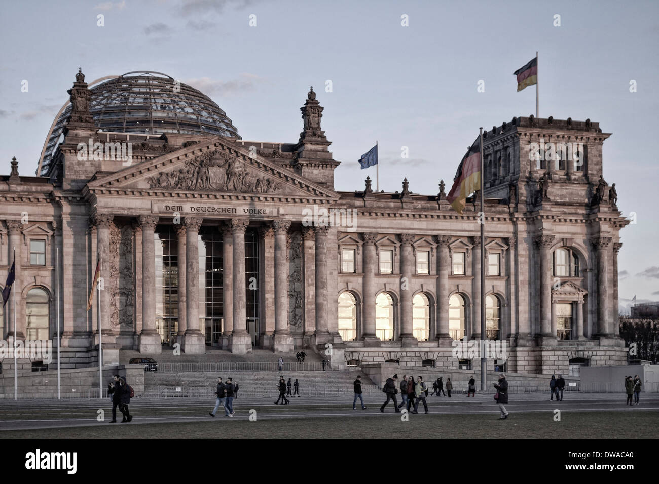 Reichstag building , Berlin, Stock Photo