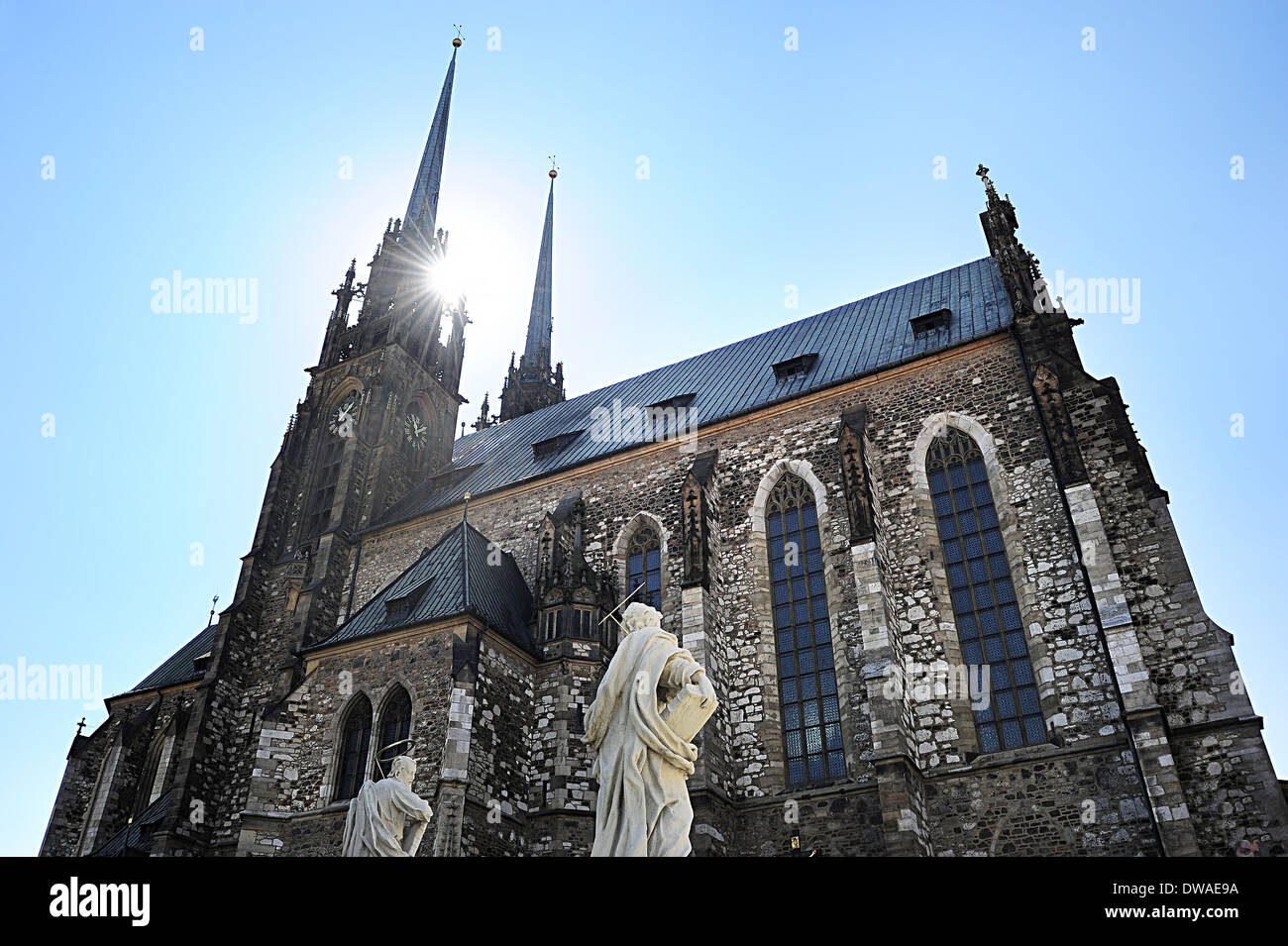 The Cathedral of St. Peter and Paul Brno (Petrov) , Czech Republic Stock Photo