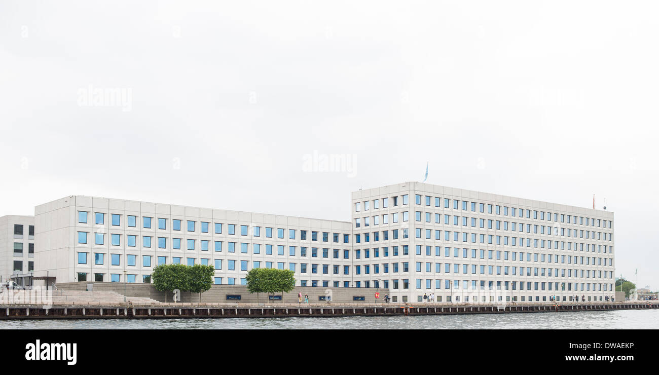 Modernist office block, Copenhagen Stock Photo