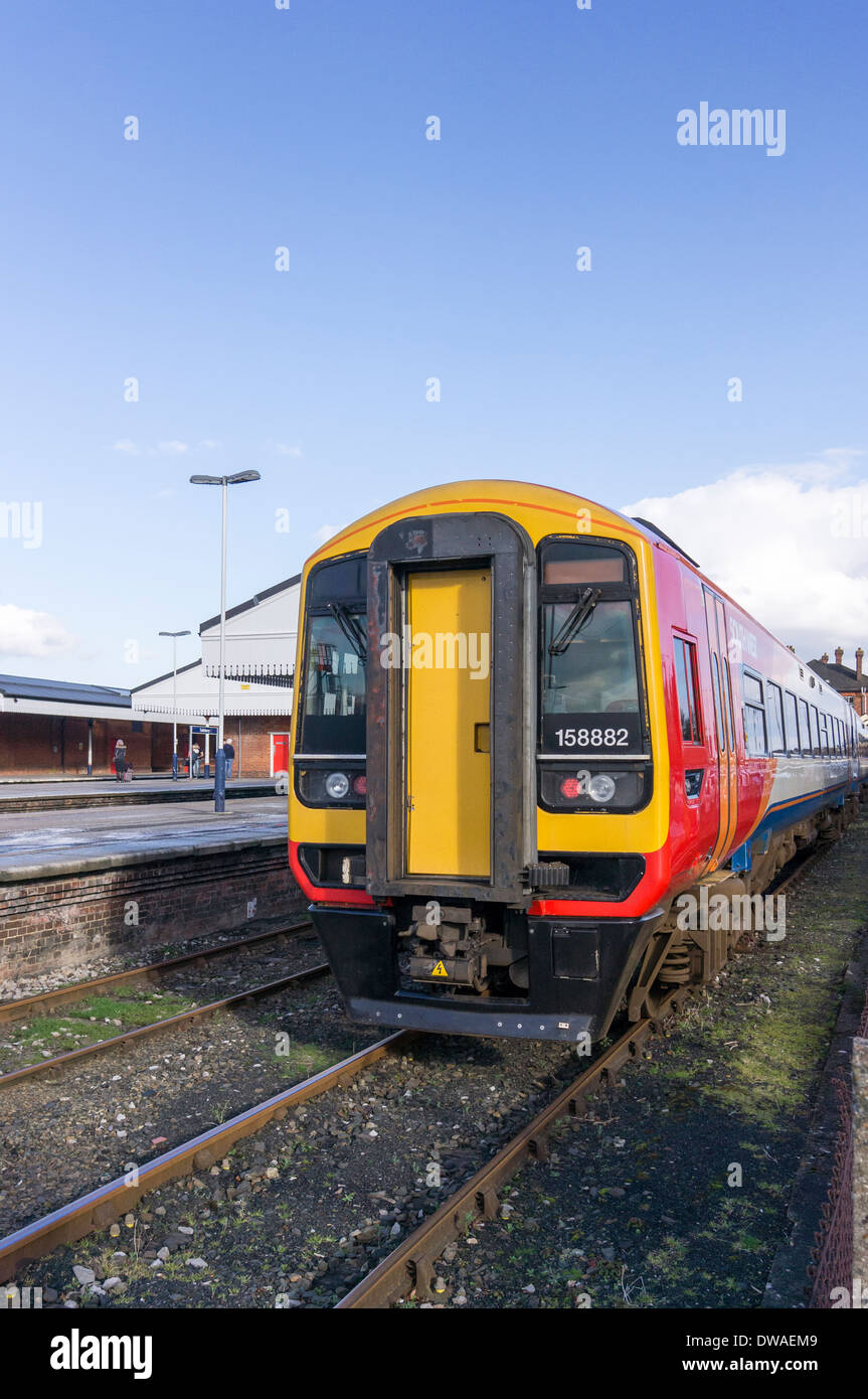 South West Trains locomotive in a railway siding Stock Photo