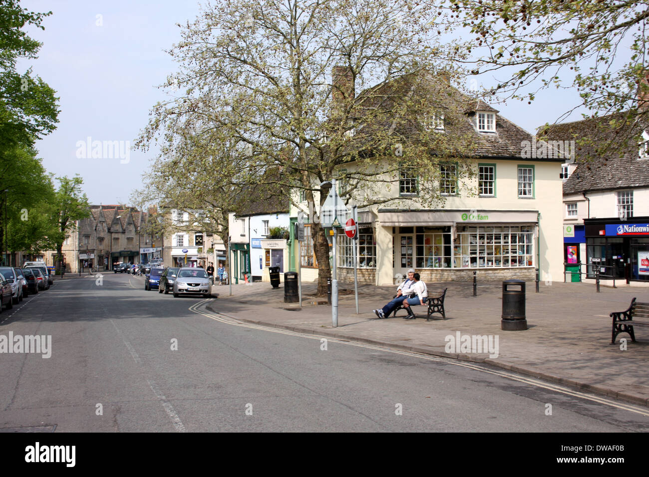 The Market square Witney Oxfordshire Stock Photo Alamy