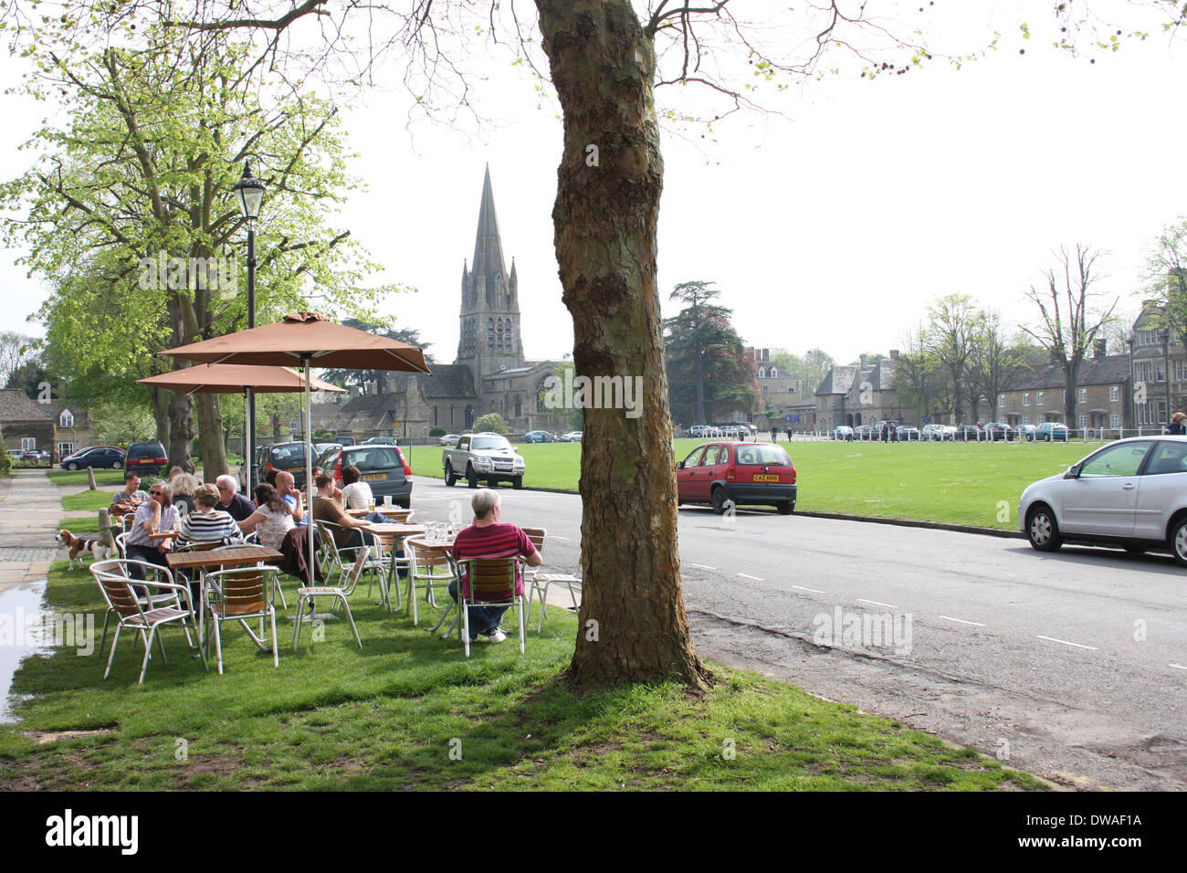 The Green and St Mary's Church Witney Oxfordshire UK Stock Photo Alamy