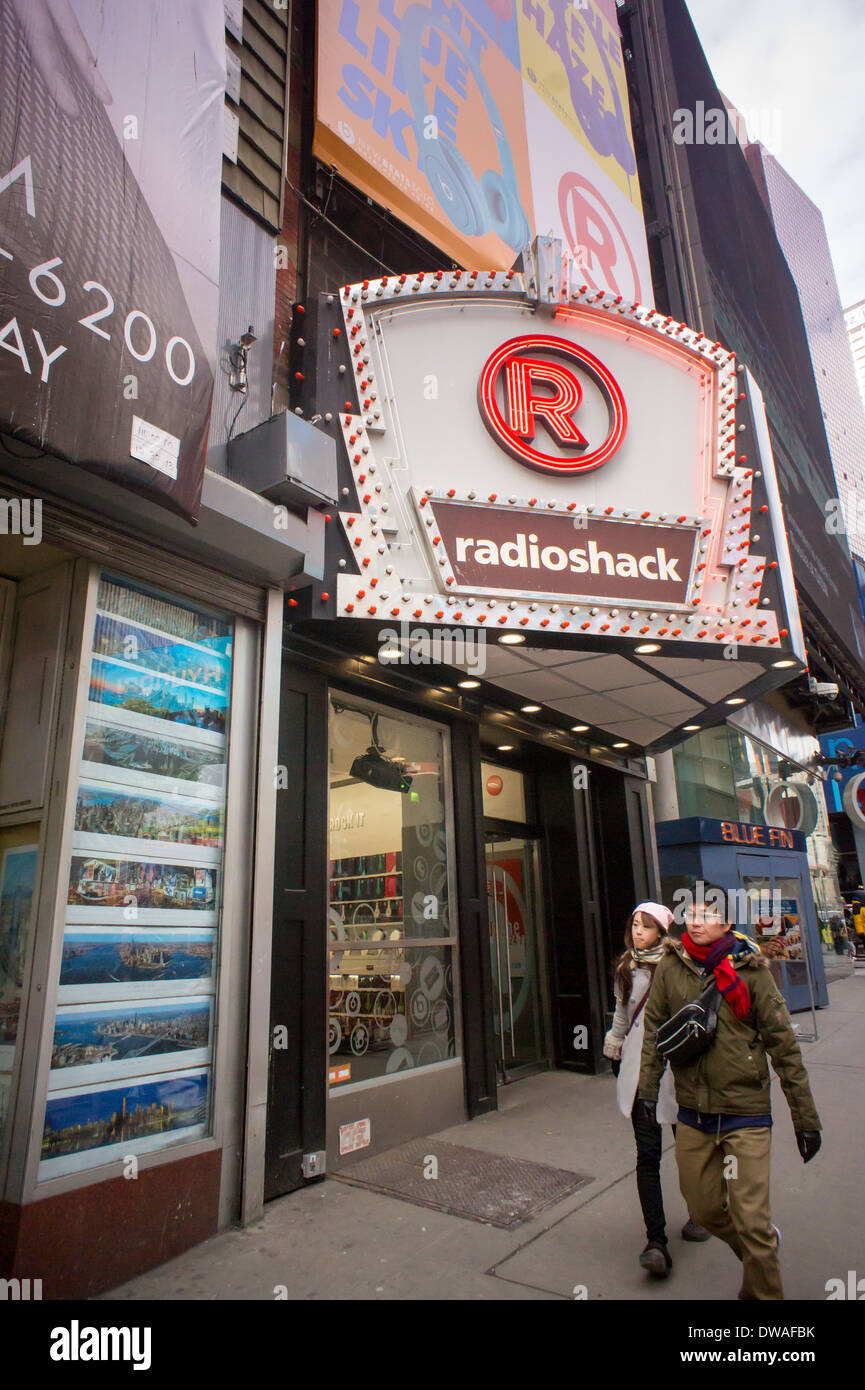 A new RadioShack concept store in Times Square in New York Stock Photo -  Alamy