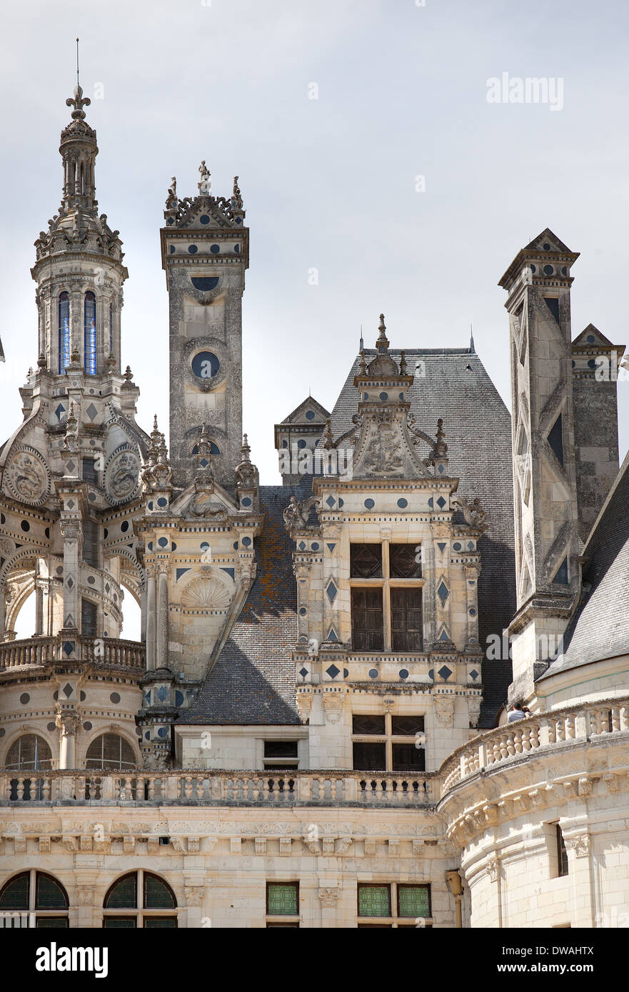 castle chateau france loire valley in france Stock Photo