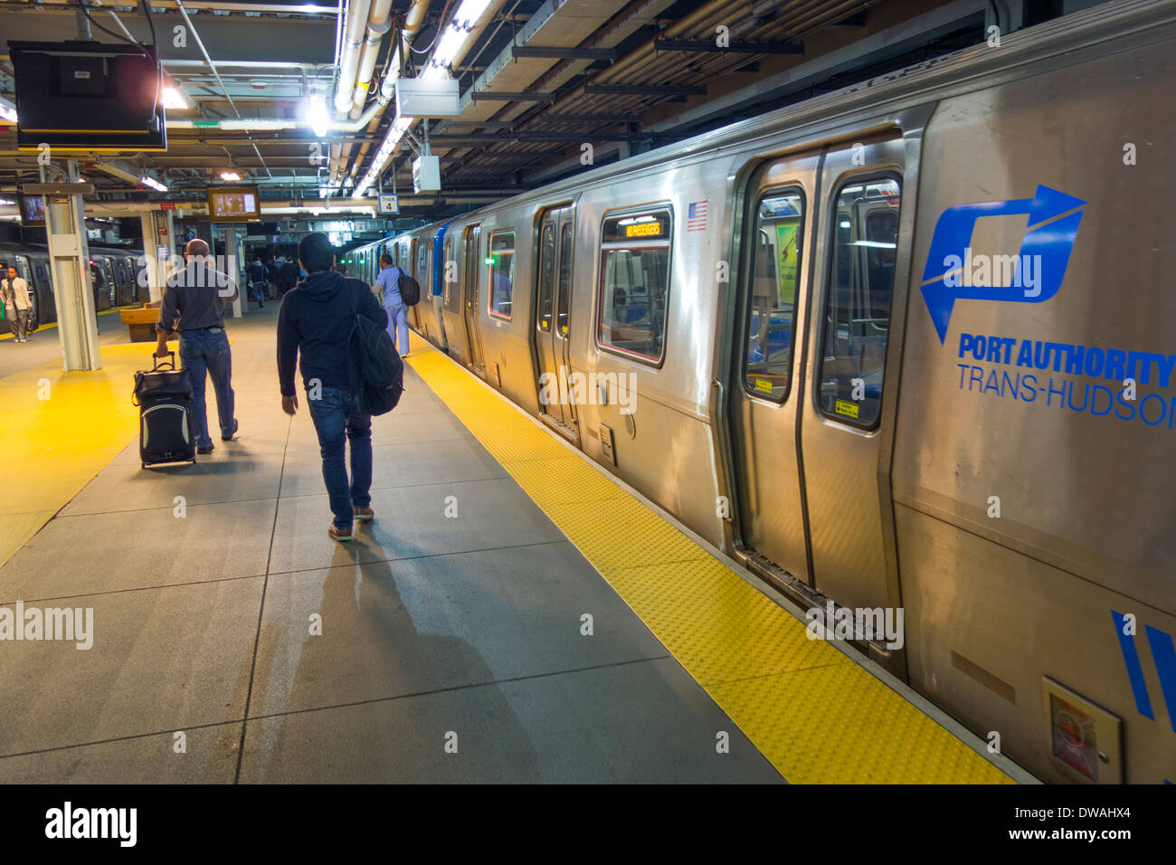 PATH train subway in New Jersey Stock Photo