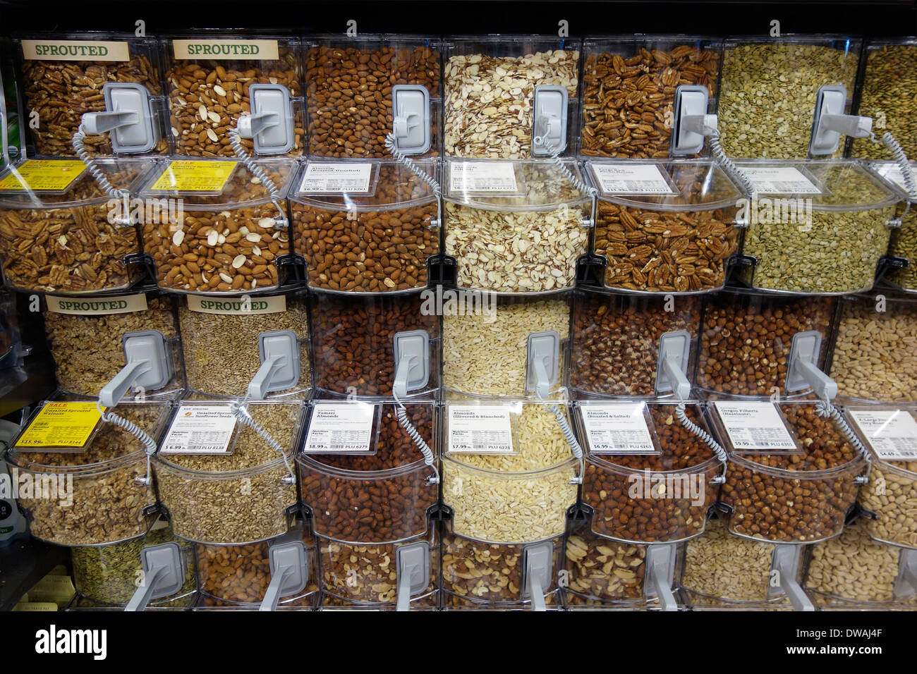 Dried bulk food in store Stock Photo - Alamy