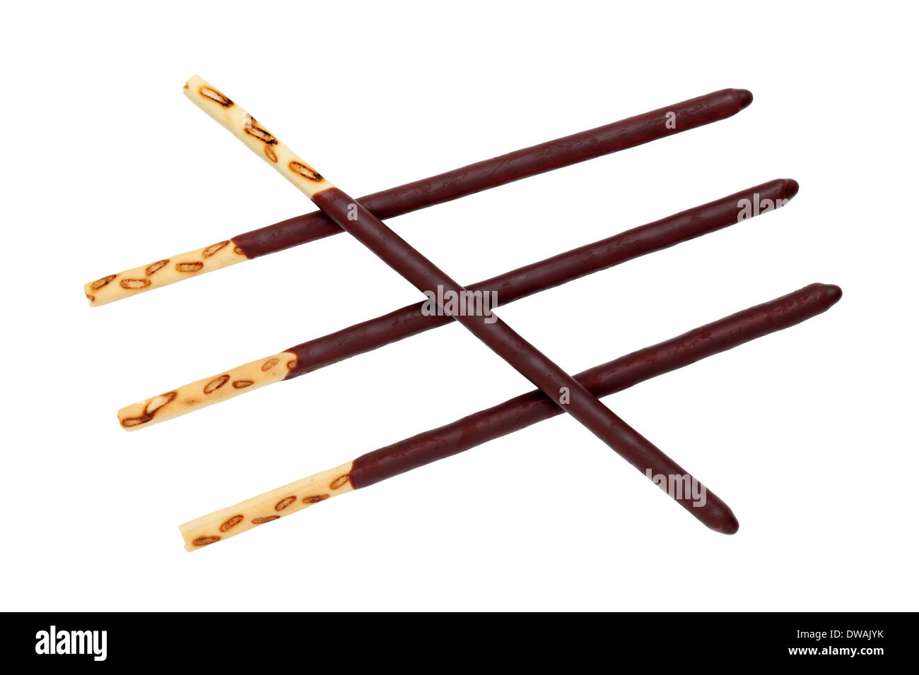chocolate biscuit stick Stock Photo