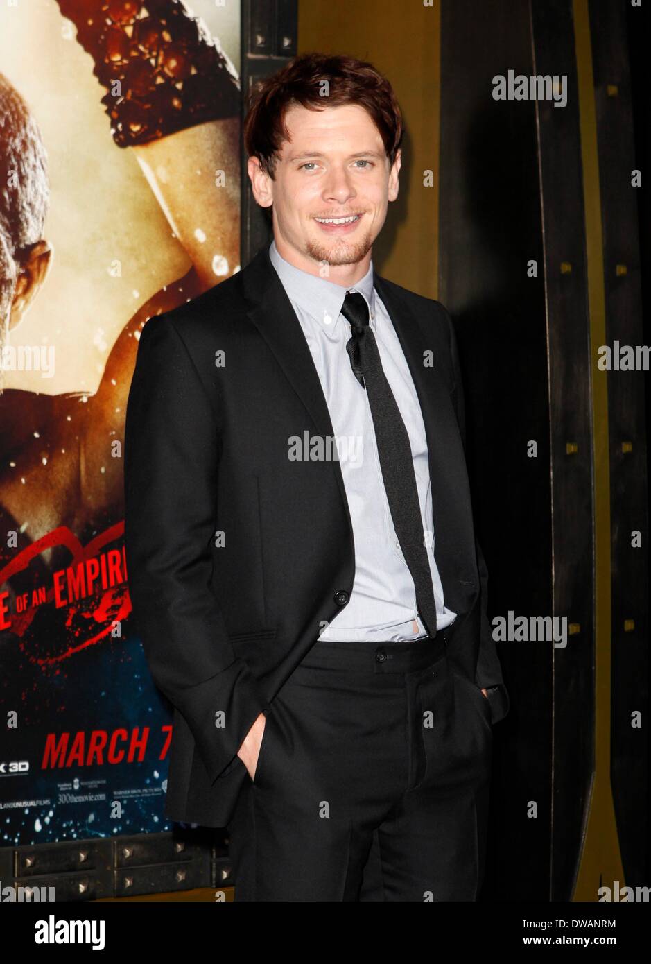 Los Angeles, CA. 4th Mar, 2014. Jack O'Connell at arrivals for 300 ...