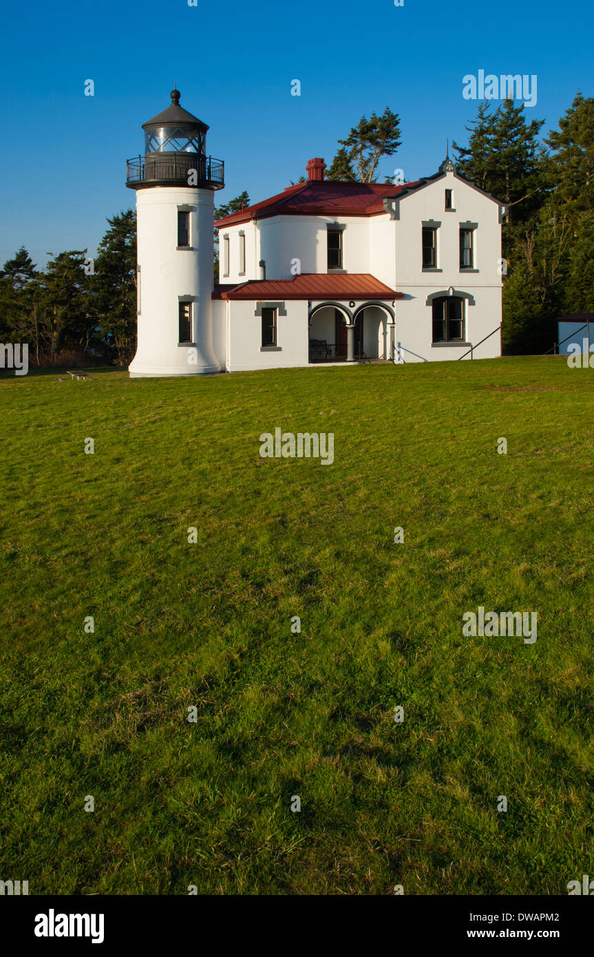 Admiralty Head Lighthouse, Fort Casey State Park, Whidbey Island, Washignton, USA Stock Photo