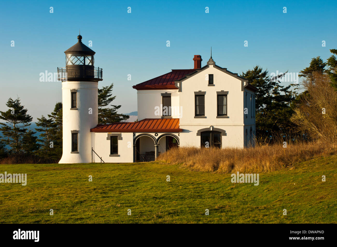 Admiralty Head Lighthouse, Fort Casey State Park, Whidbey Island, Washignton, USA Stock Photo