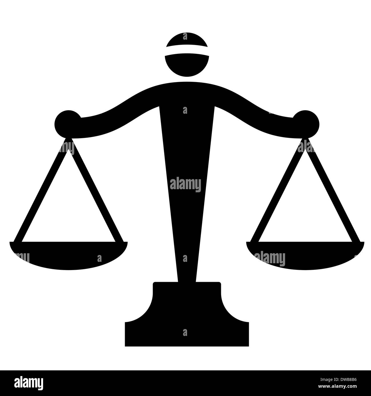 justice scales Stock Photo