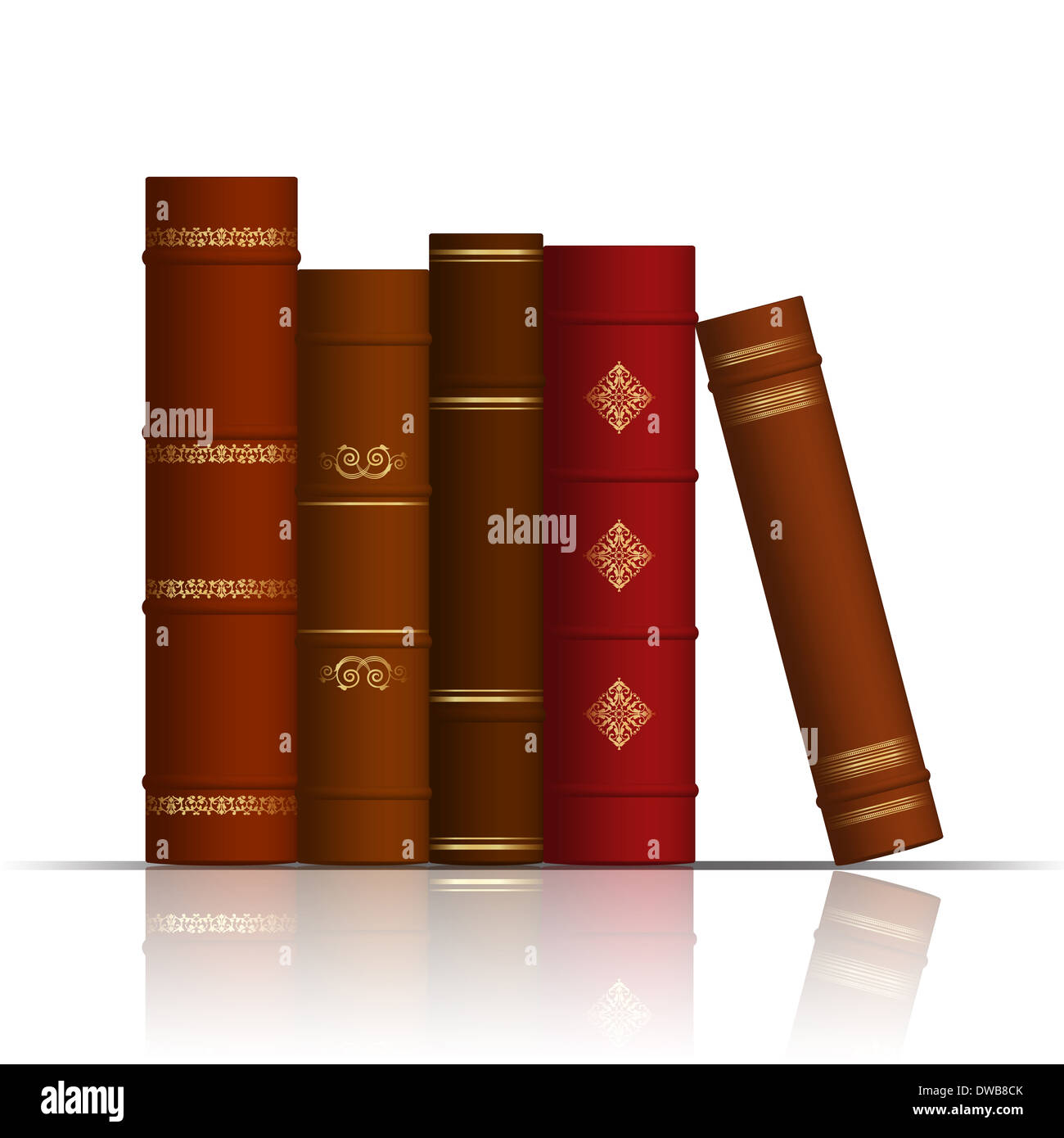 illustration of old books Stock Photo Alamy