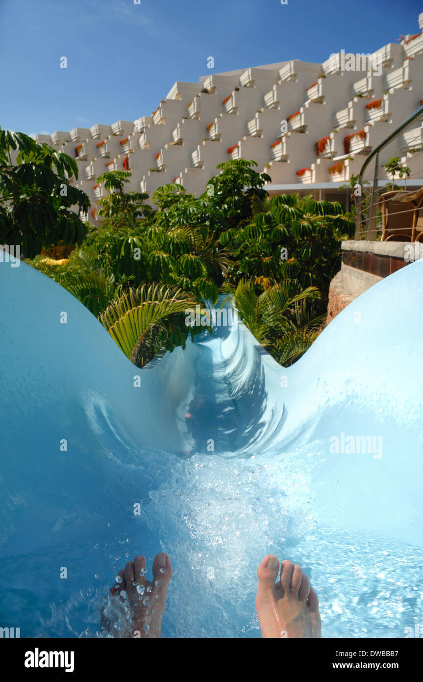 Waterslide water slide pool hotel hi-res stock photography and images -  Alamy