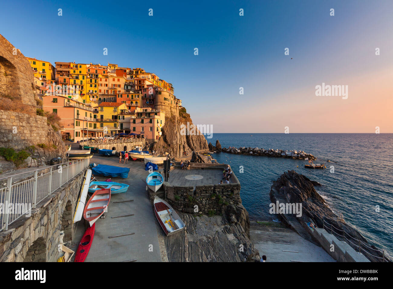 Italy, Liguria, Cinque Terre, Manarola Stock Photo