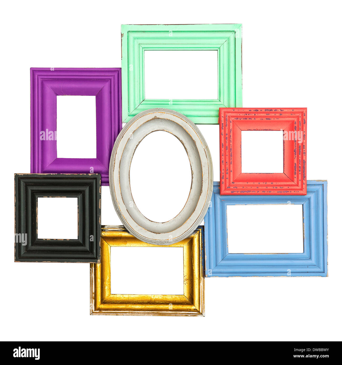 frames for photo and picture. vintage style framework Stock Photo
