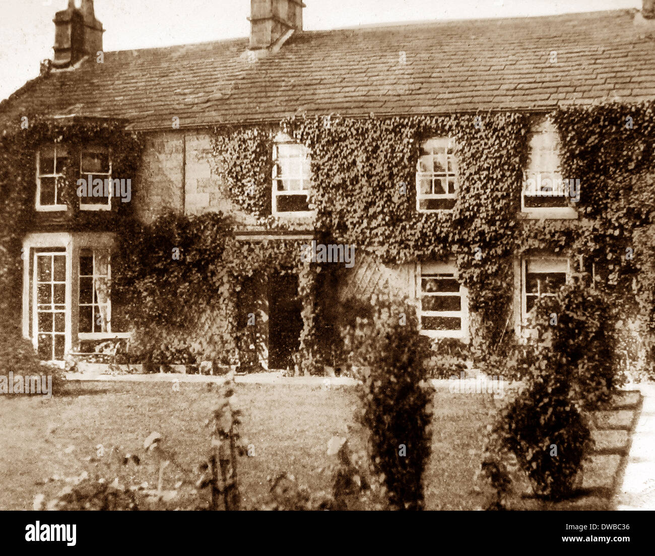 Hathersage Vicarage Victorian period Stock Photo