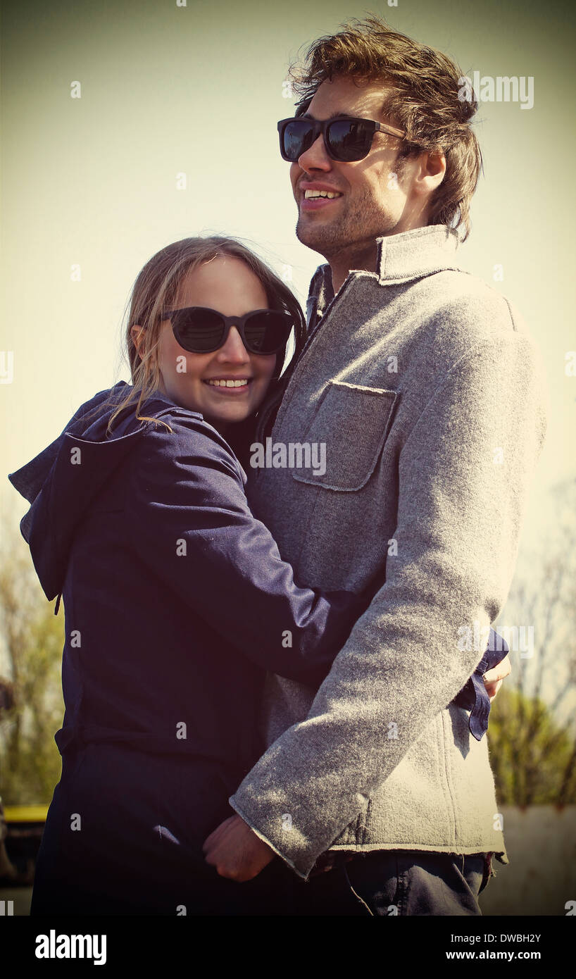 Portrait of young wearing sunglasses Stock Photo - Alamy