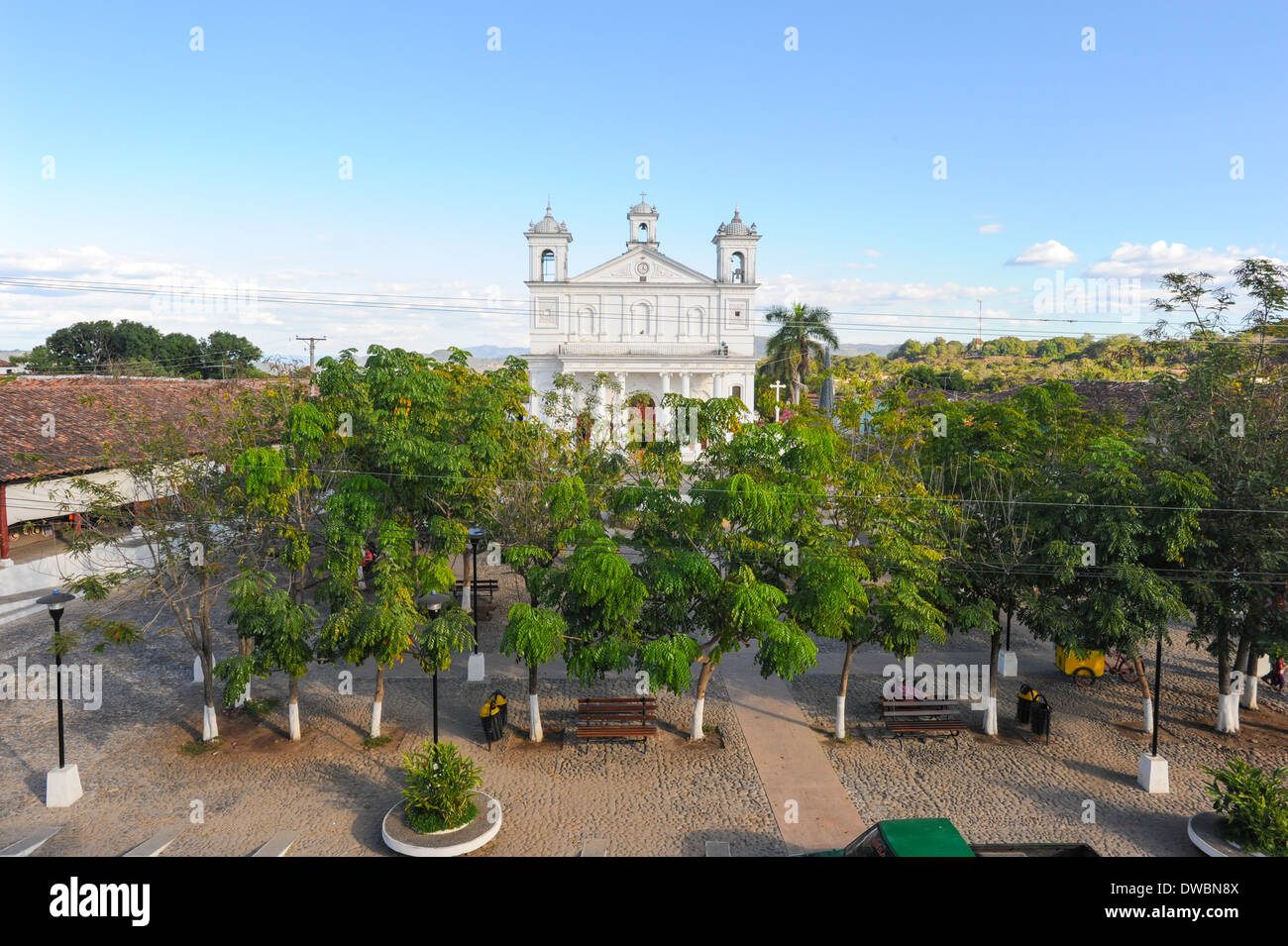 The church of Suchitoto on El Salvador Stock Photo