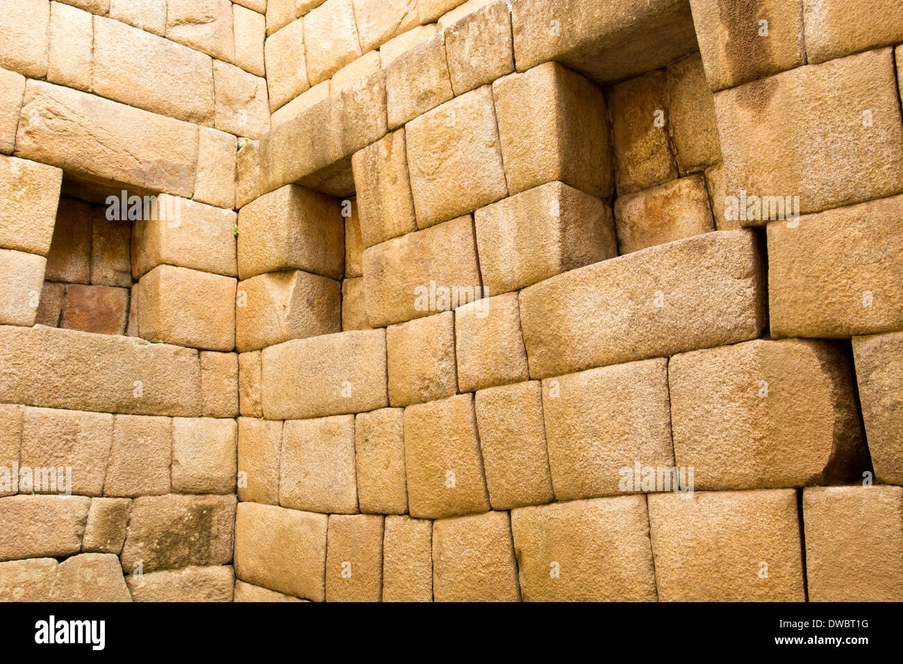 View of the ancient Inca City of Machu Picchu. The 15-th century Inca ...