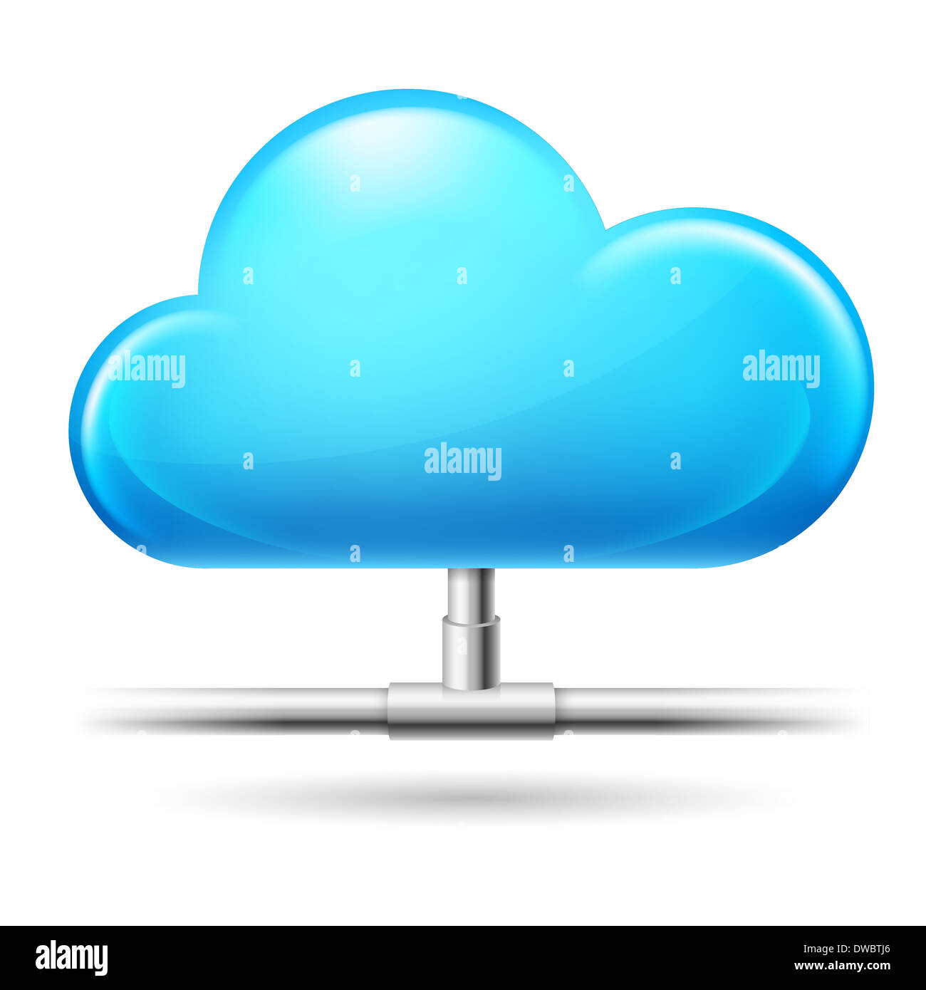 Cloud computing. Illustration on white background for design Stock ...