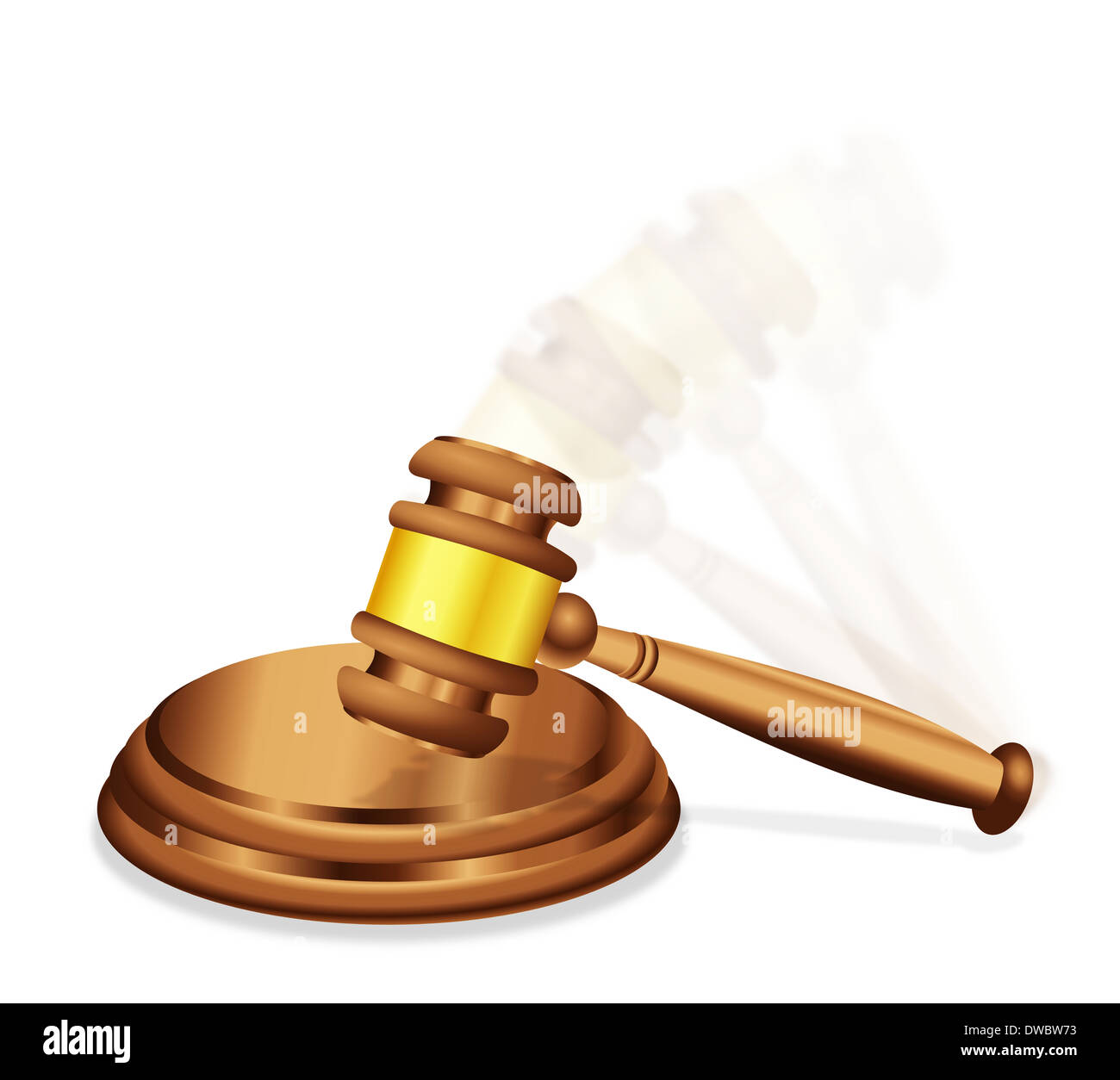 Judge striking a gavel courtroom Cut Out Stock Images & Pictures Alamy