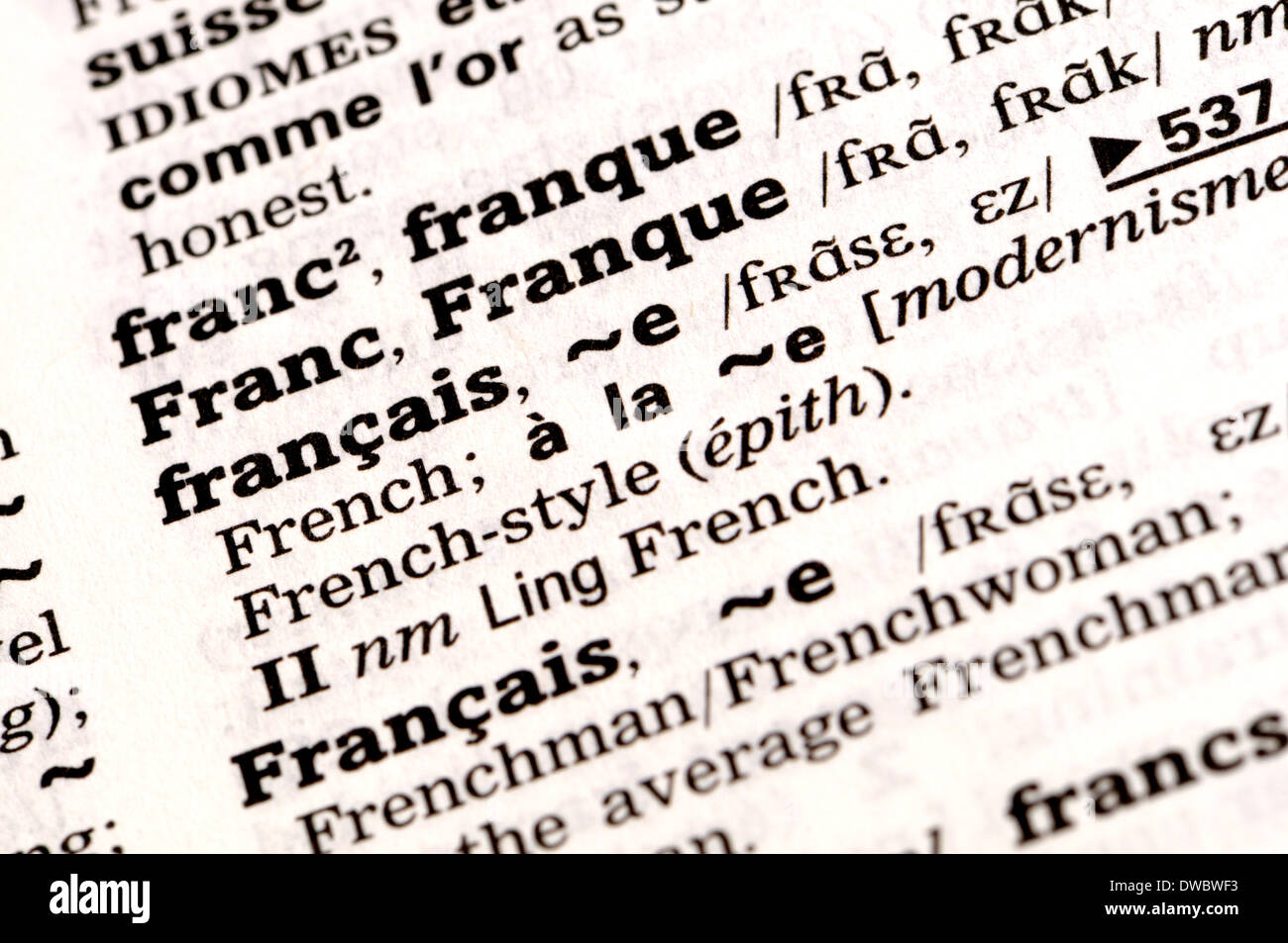 French Language Stock Photos & French Language Stock Images Alamy