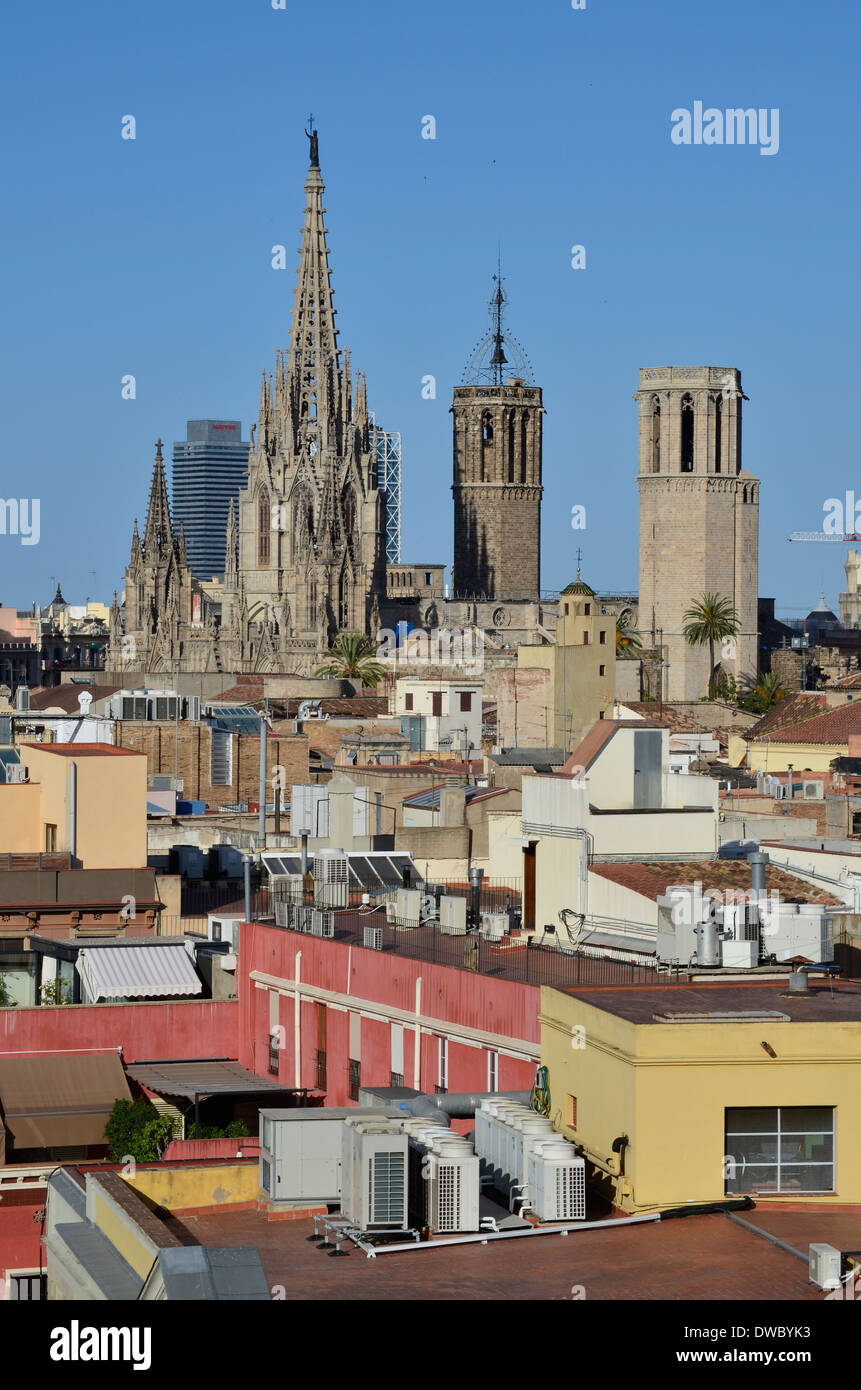 Overview barcelona city skyline travel cityscape day view hi-res stock ...