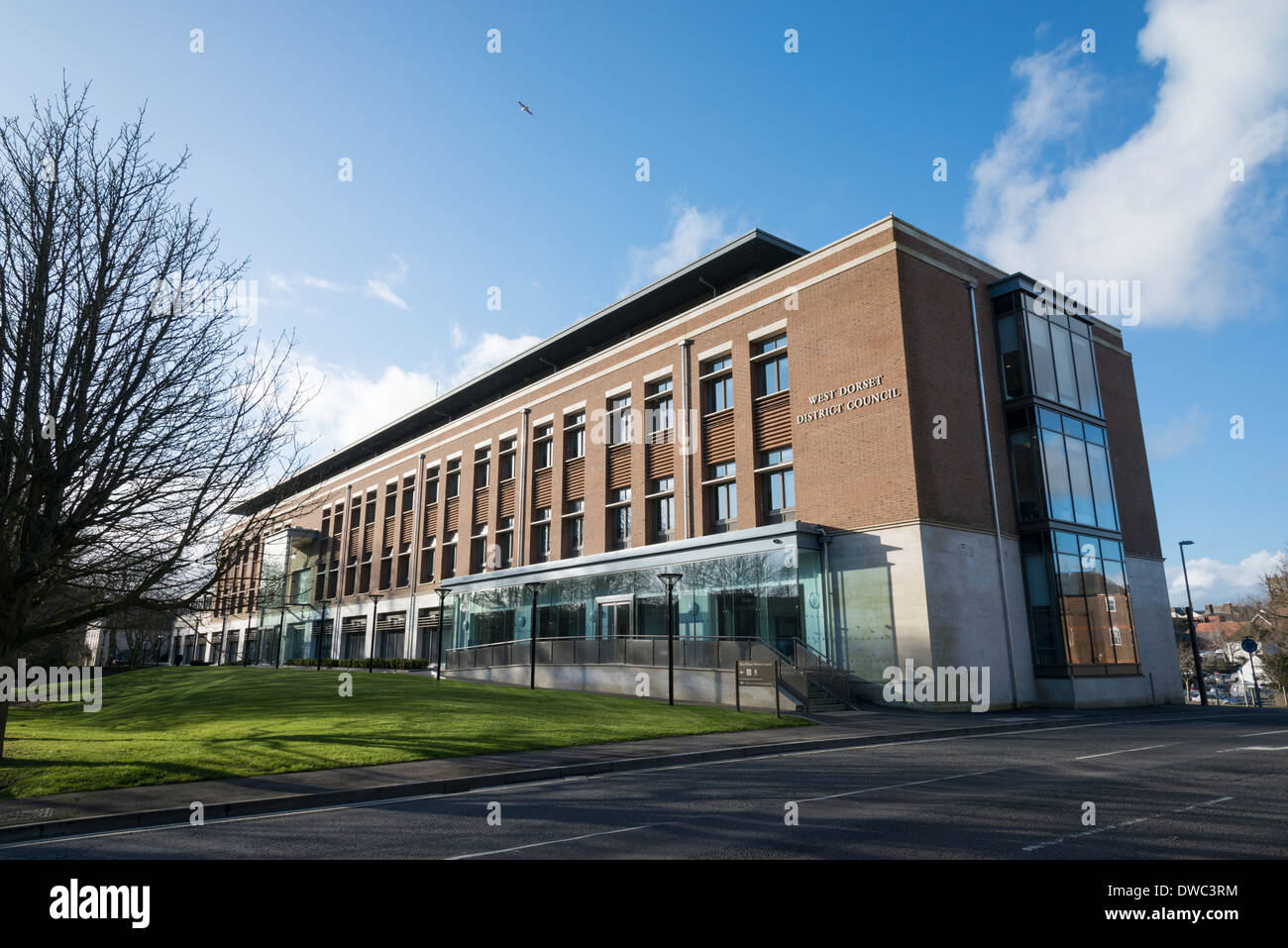 The Headquarters building of West Dorset District Council in South Walks Dorchester Dorset UK Stock Photo