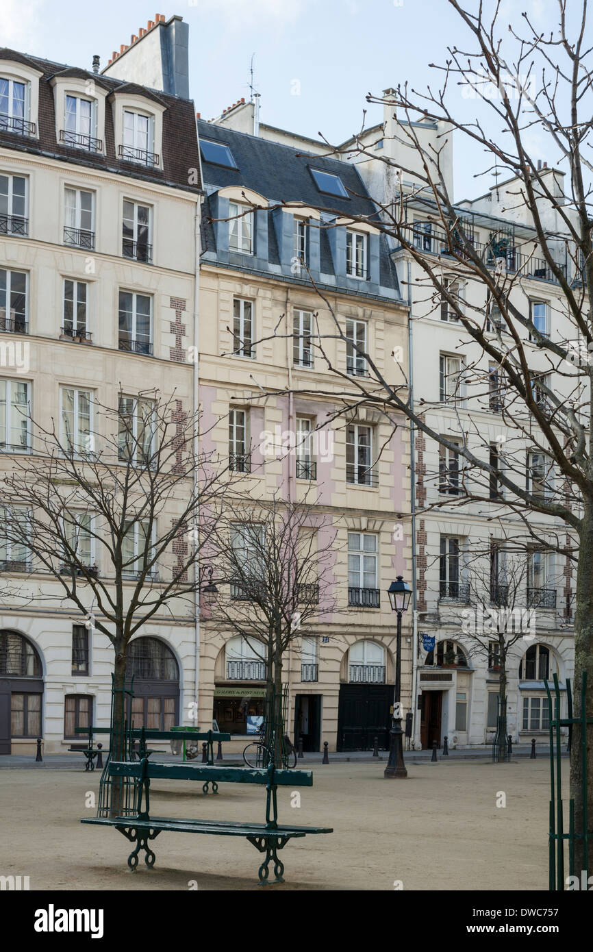 Place Dauphine, Paris, France. Stock Photo