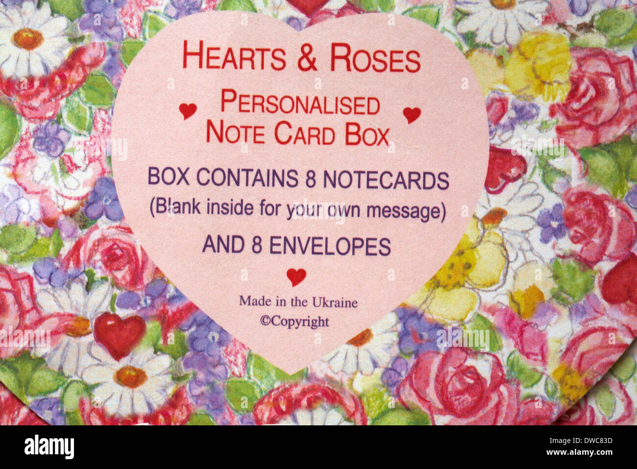 Box contains 8 notecards hi-res stock photography and images - Alamy