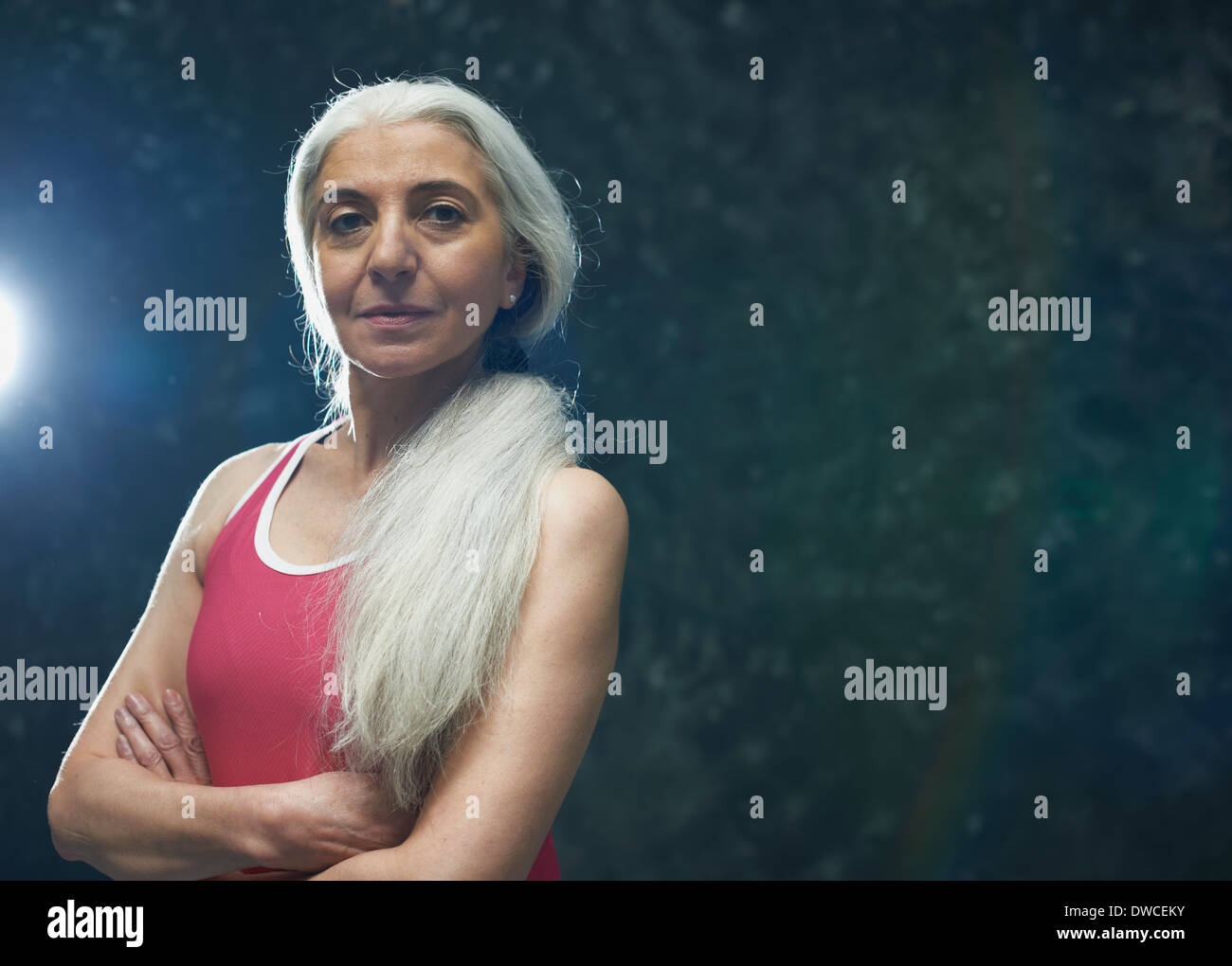 Beautiful woman gray hair grey hair hi-res stock photography and images ...