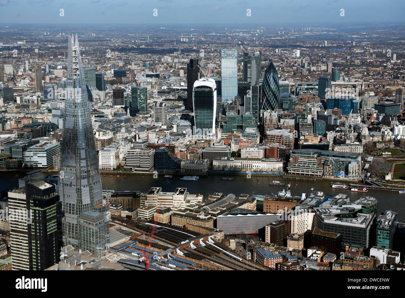 An aerial view of the city of london hi-res stock photography and ...