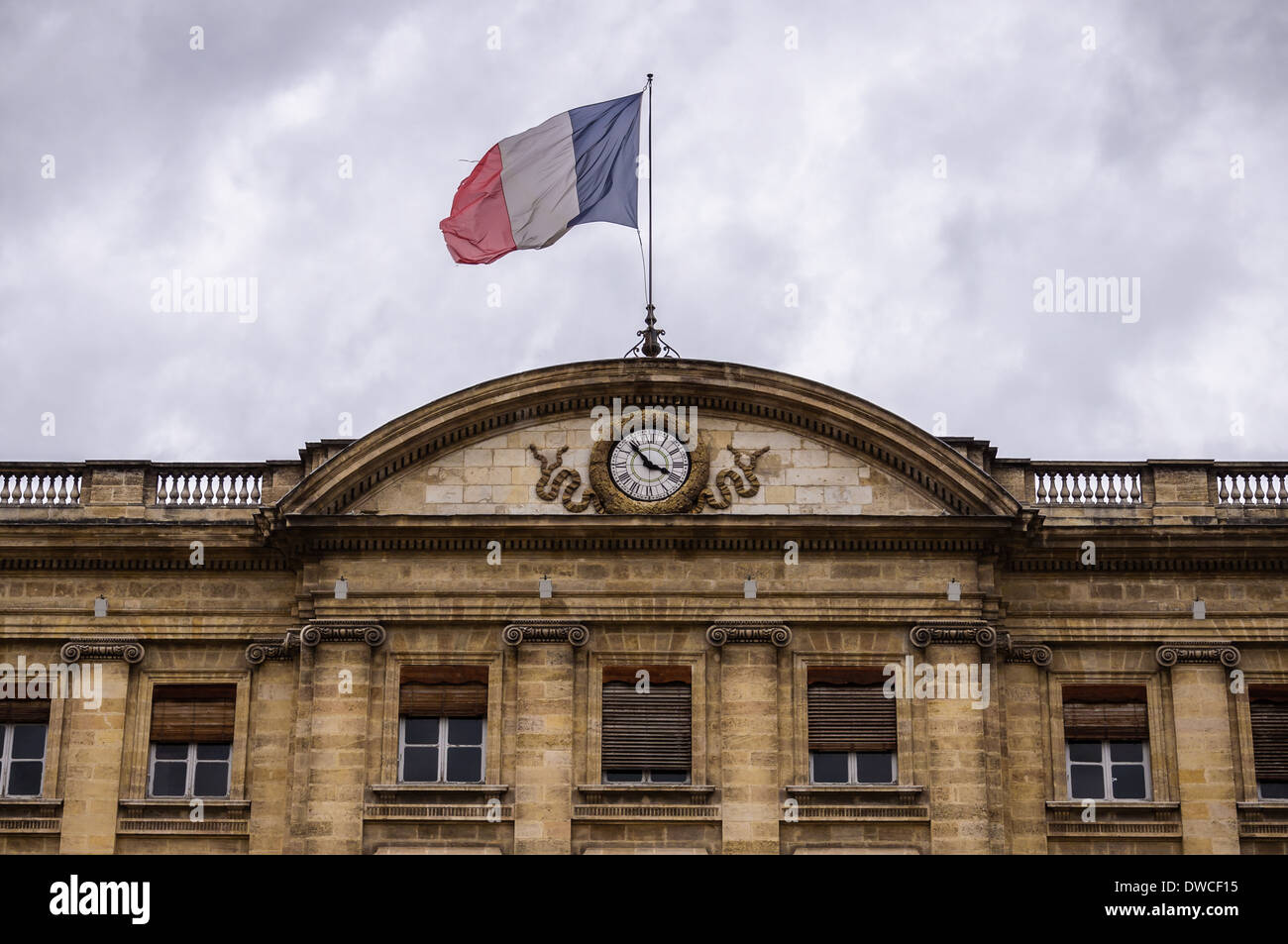 Bordeaux - Hotel de Ville (City Hall). France Stock Photo
