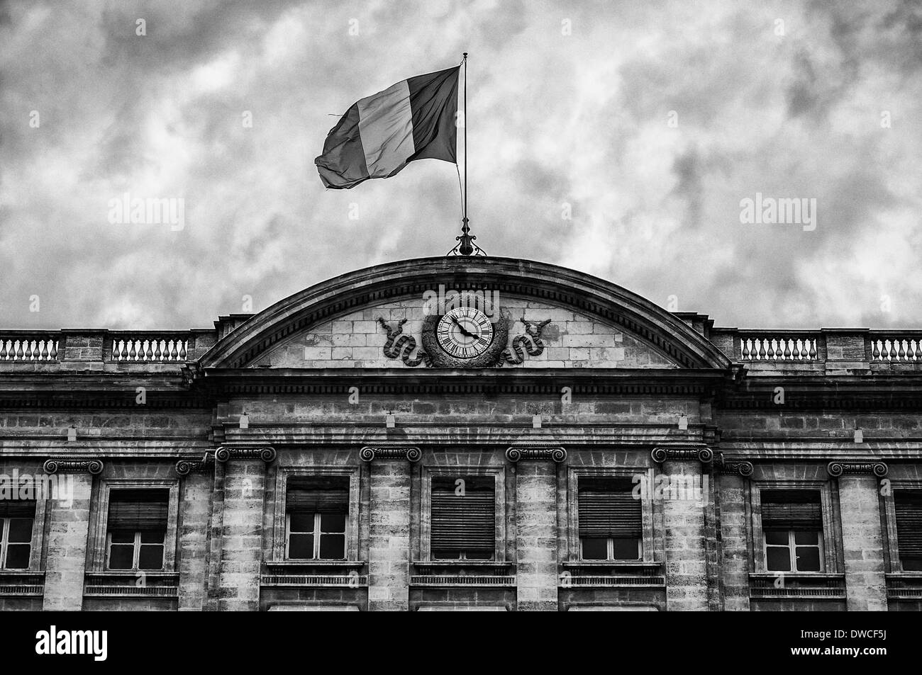 Bordeaux - Hotel de Ville (City Hall). France Stock Photo