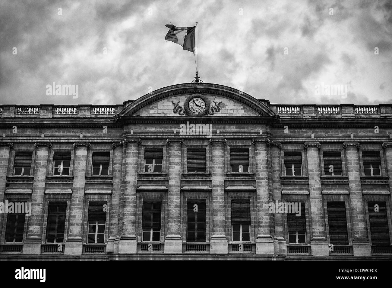 Bordeaux - Hotel de Ville (City Hall). France Stock Photo