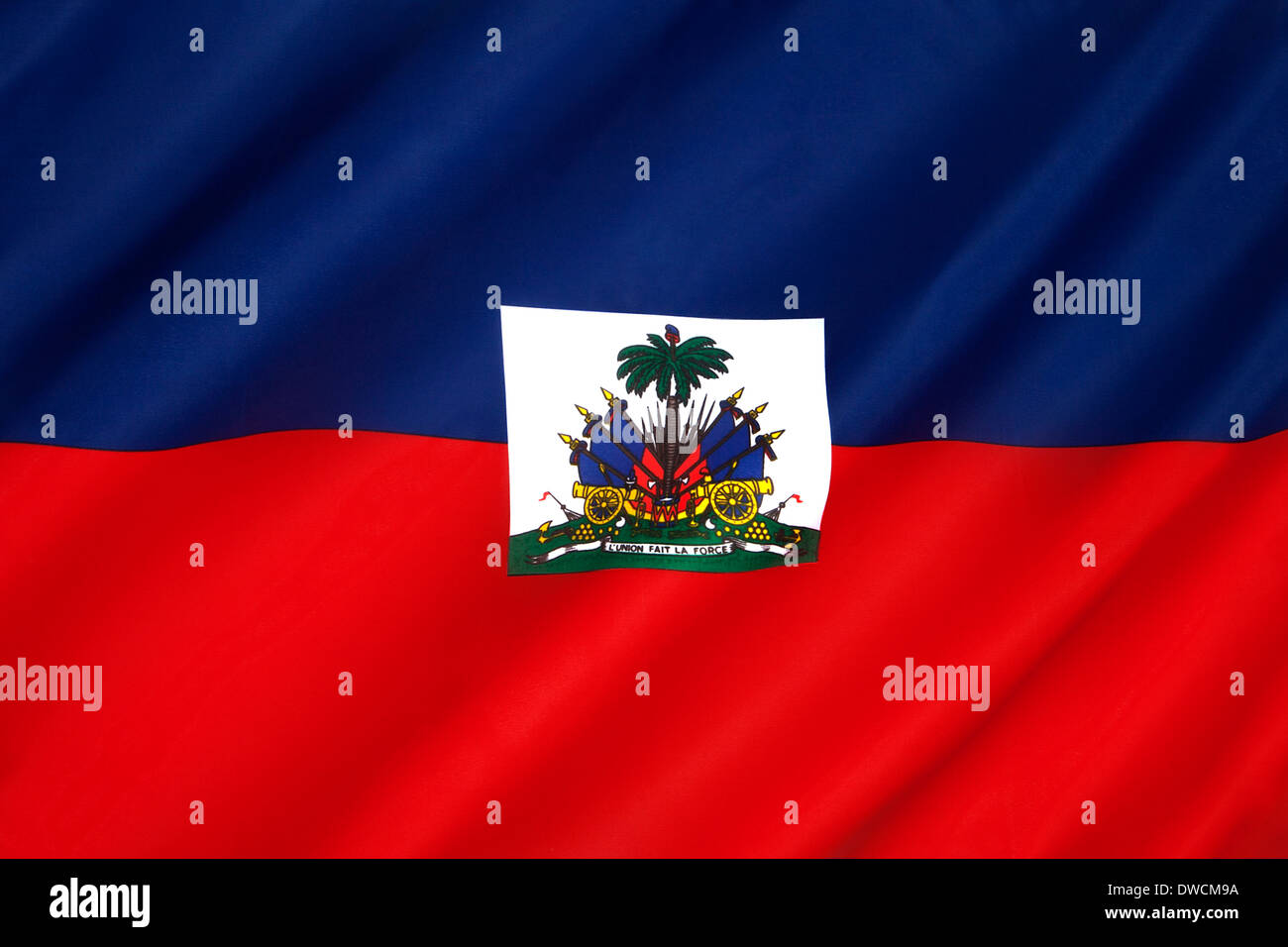 Flag of Haiti Stock Photo