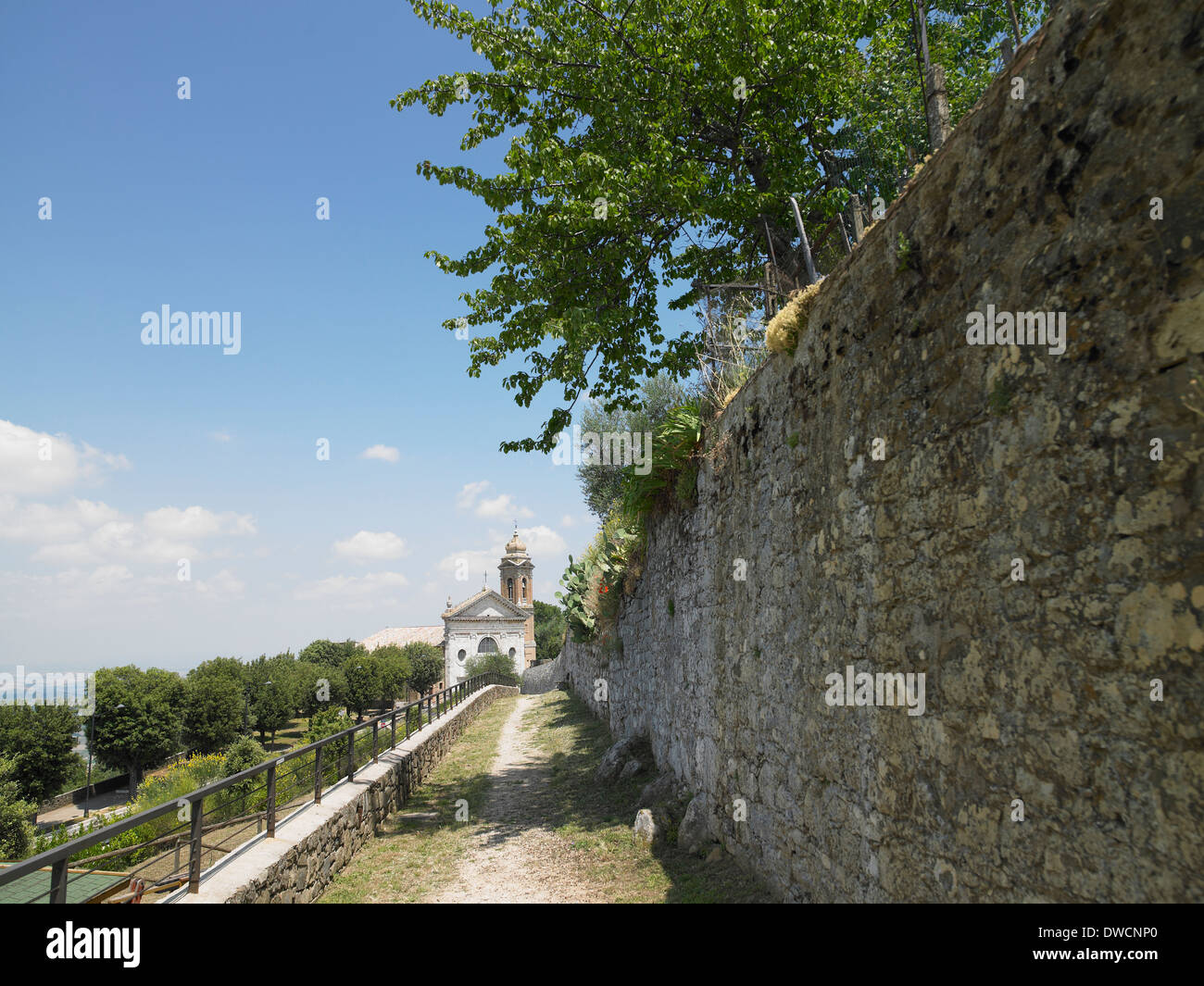 Church exterior, Tuscany, Italy Stock Photo