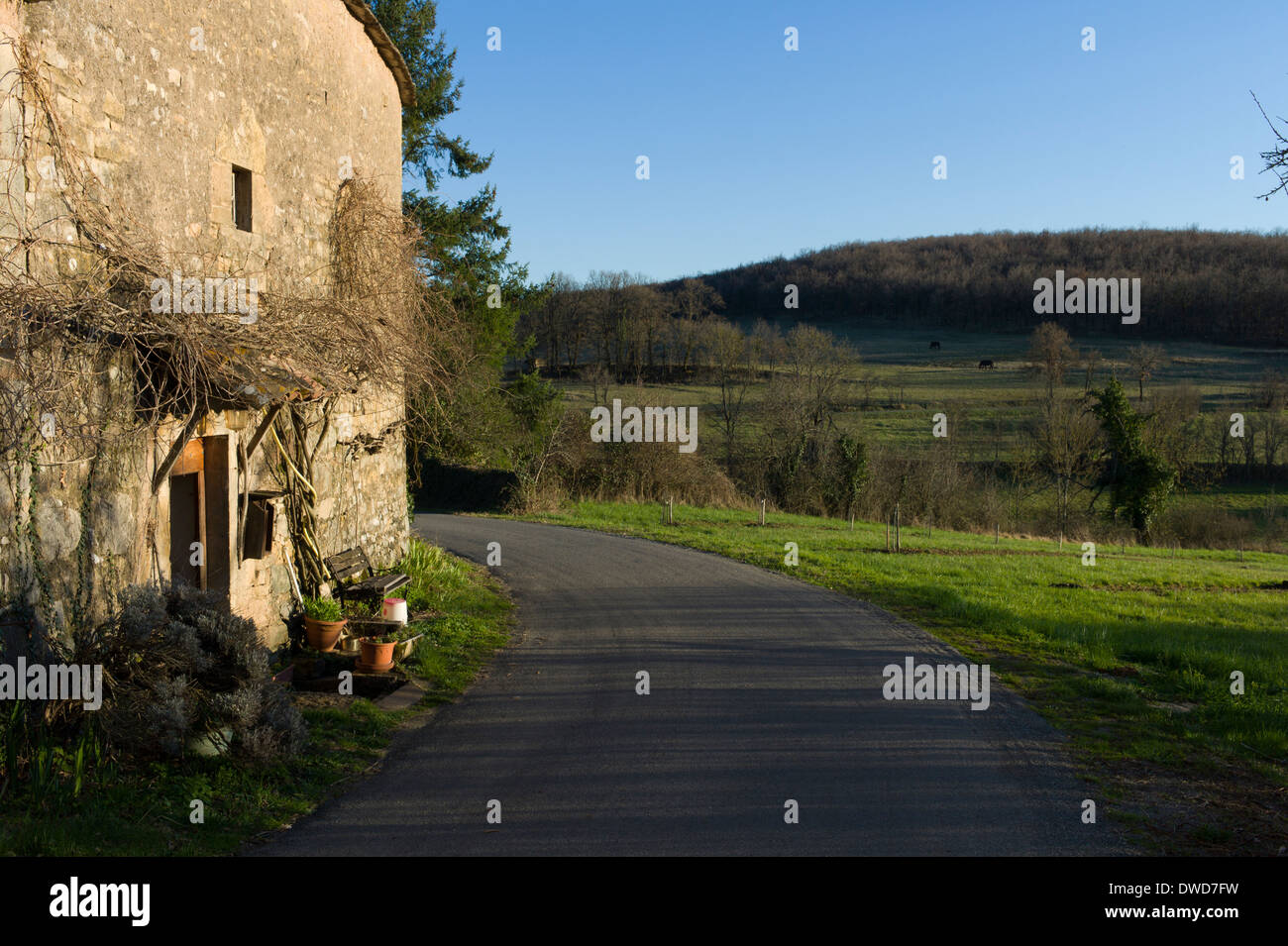 La Contie, Najac, Aveyron, Midi-Pyrenees, France Stock Photo