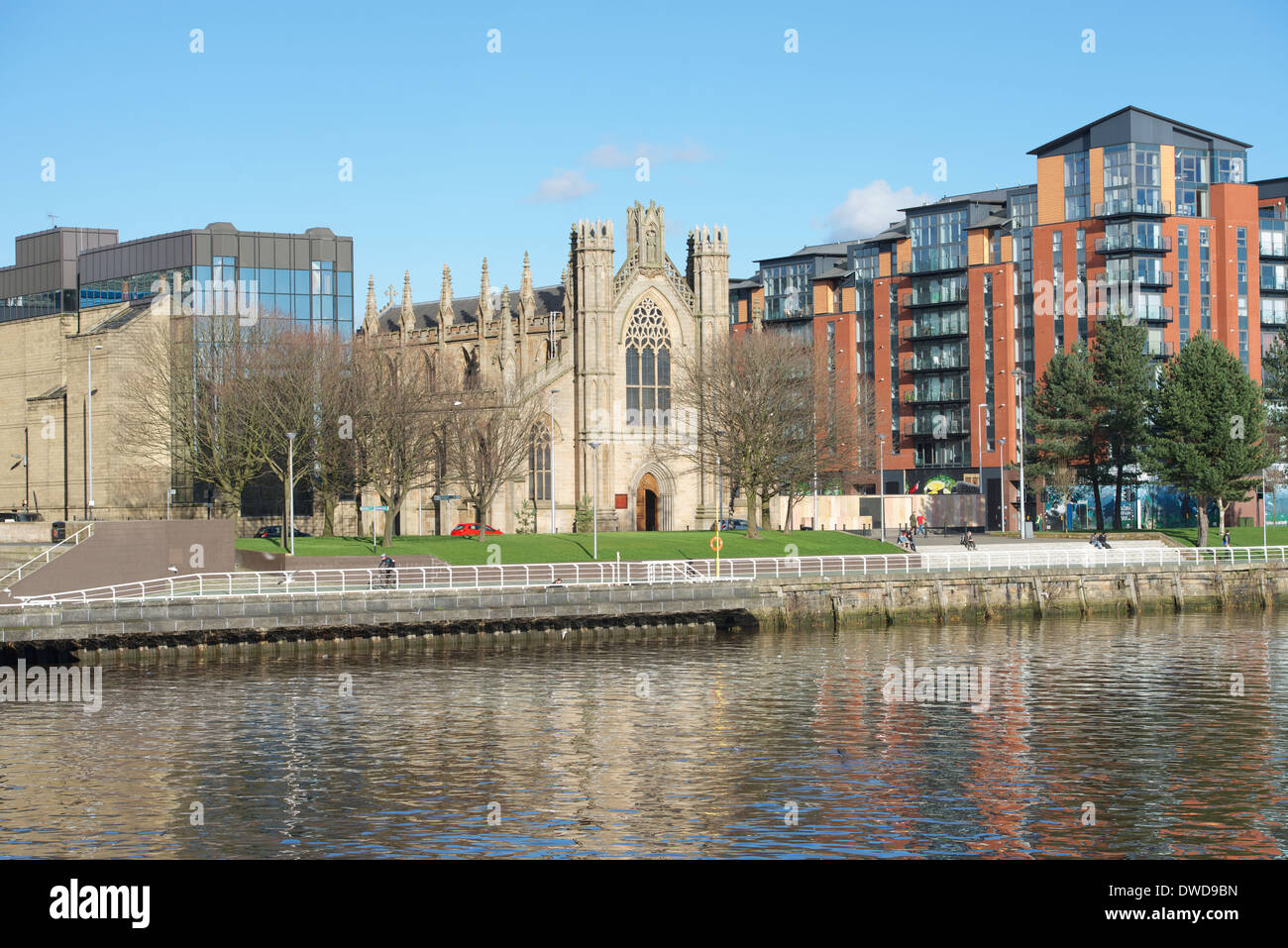 St. Andrew's RC Cathedral, Clyde Street, Glasgow Stock Photo