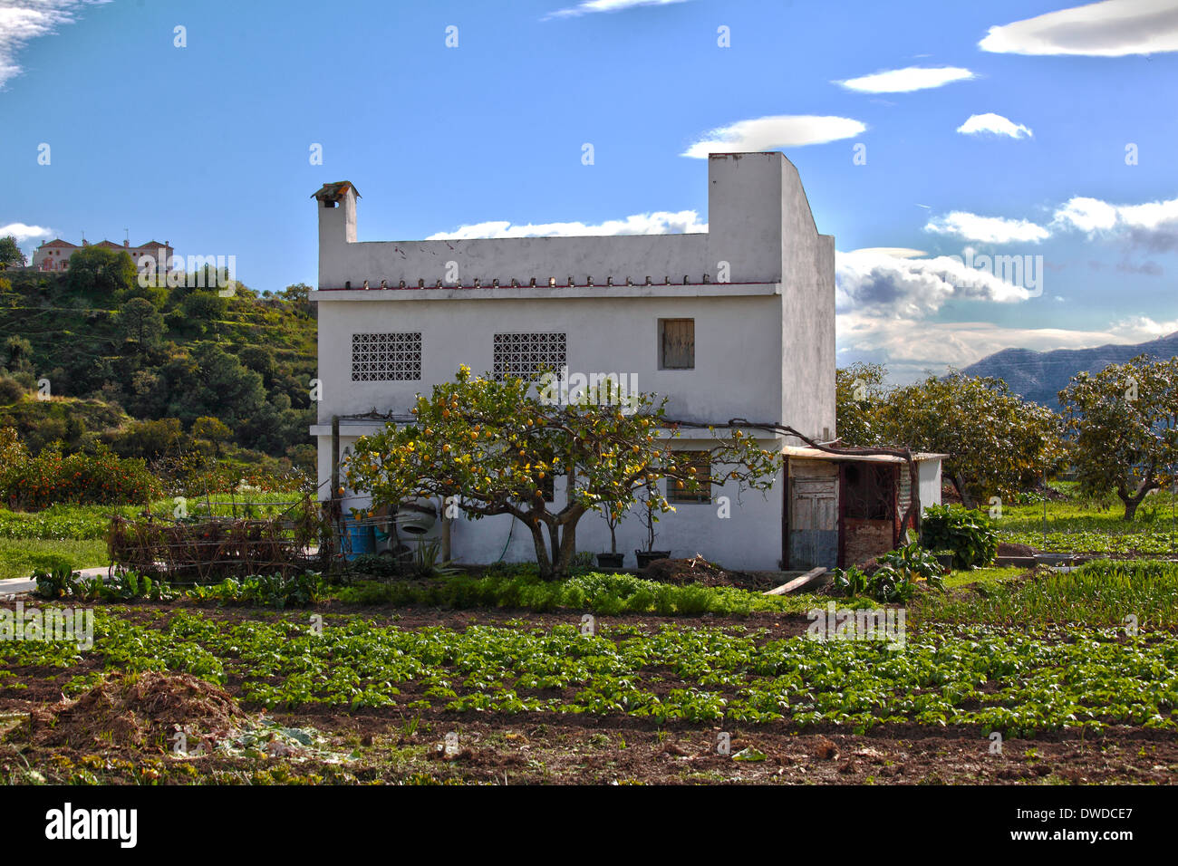 spanish-country-house-stock-photo-alamy