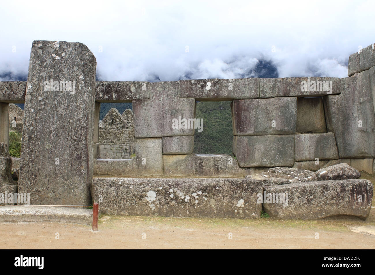 Machu Picchu, pre-Columbian 15th century Inca city Stock Photo