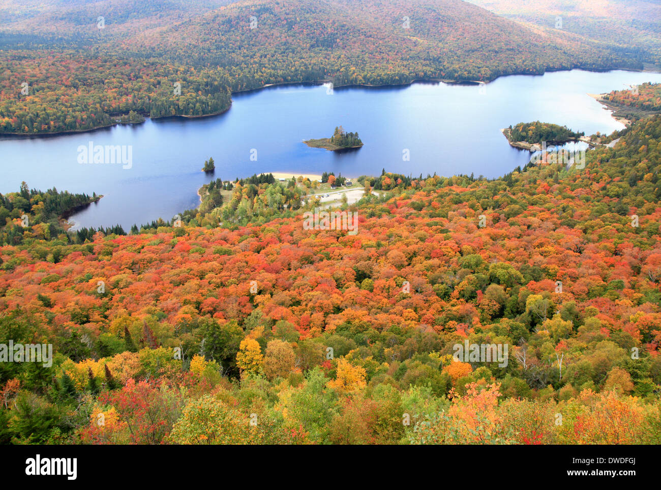 Mont Tremblant in autumn, Quebec, Canada Stock Photo