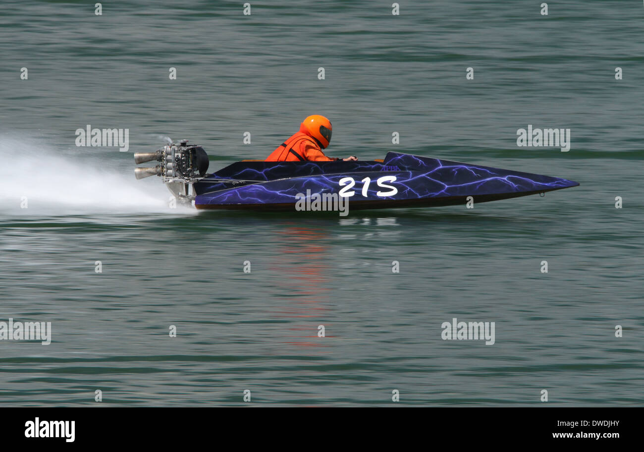 Power Boat Racing Stock Photo Alamy