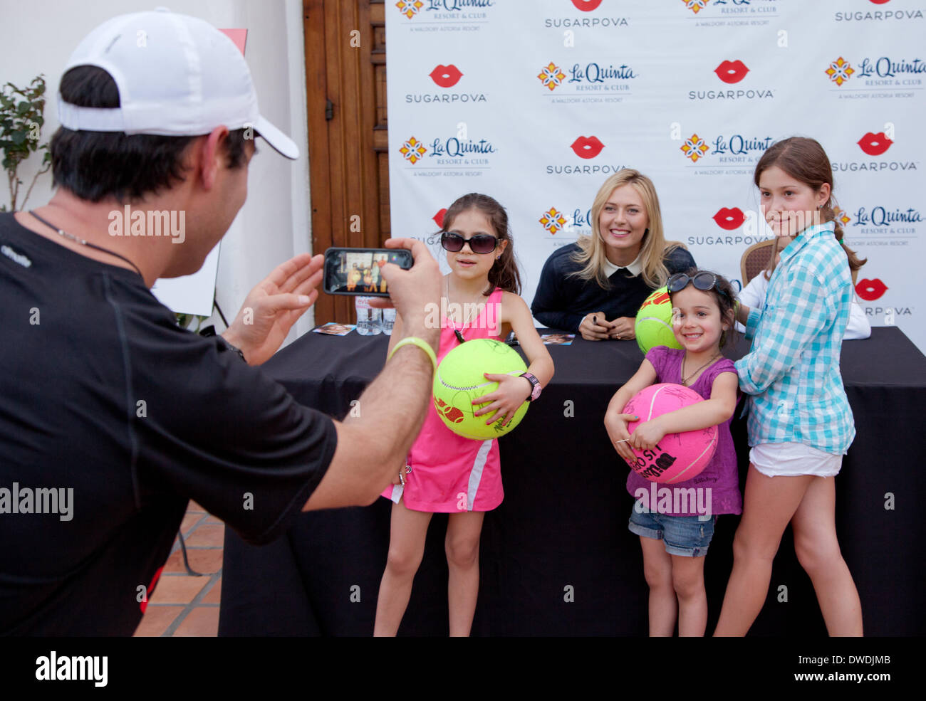 La Quinta, CA USA 5th March, 2014 Maria Sharapova at a Sugapova fan