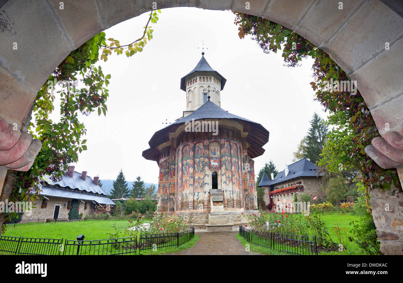 Moldovita Monastery, Romania Stock Photo