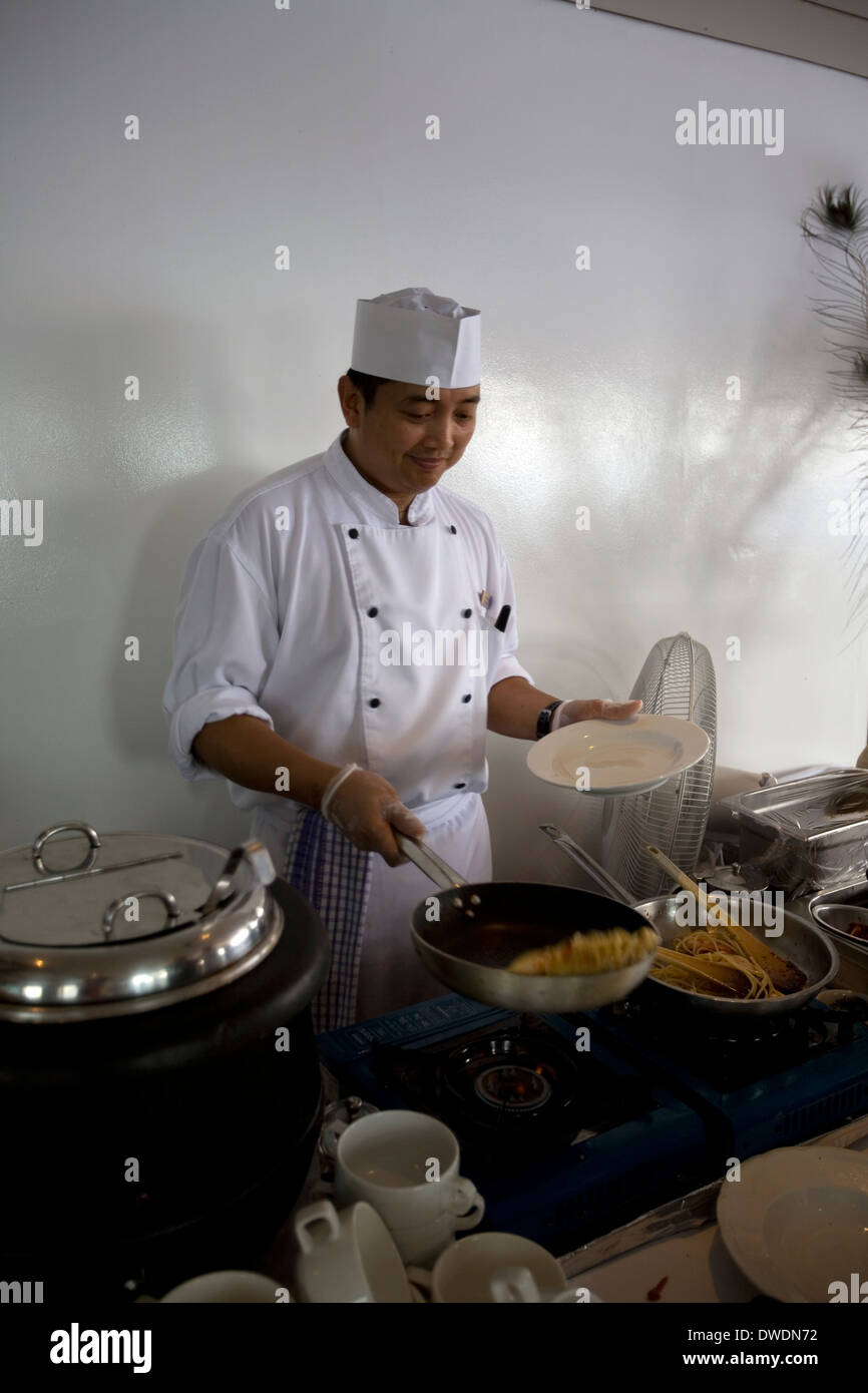 Fresh pasta dishes, served up at Delphinus Outdoor Cafe are a lunch time favorite among Orion guests. Stock Photo