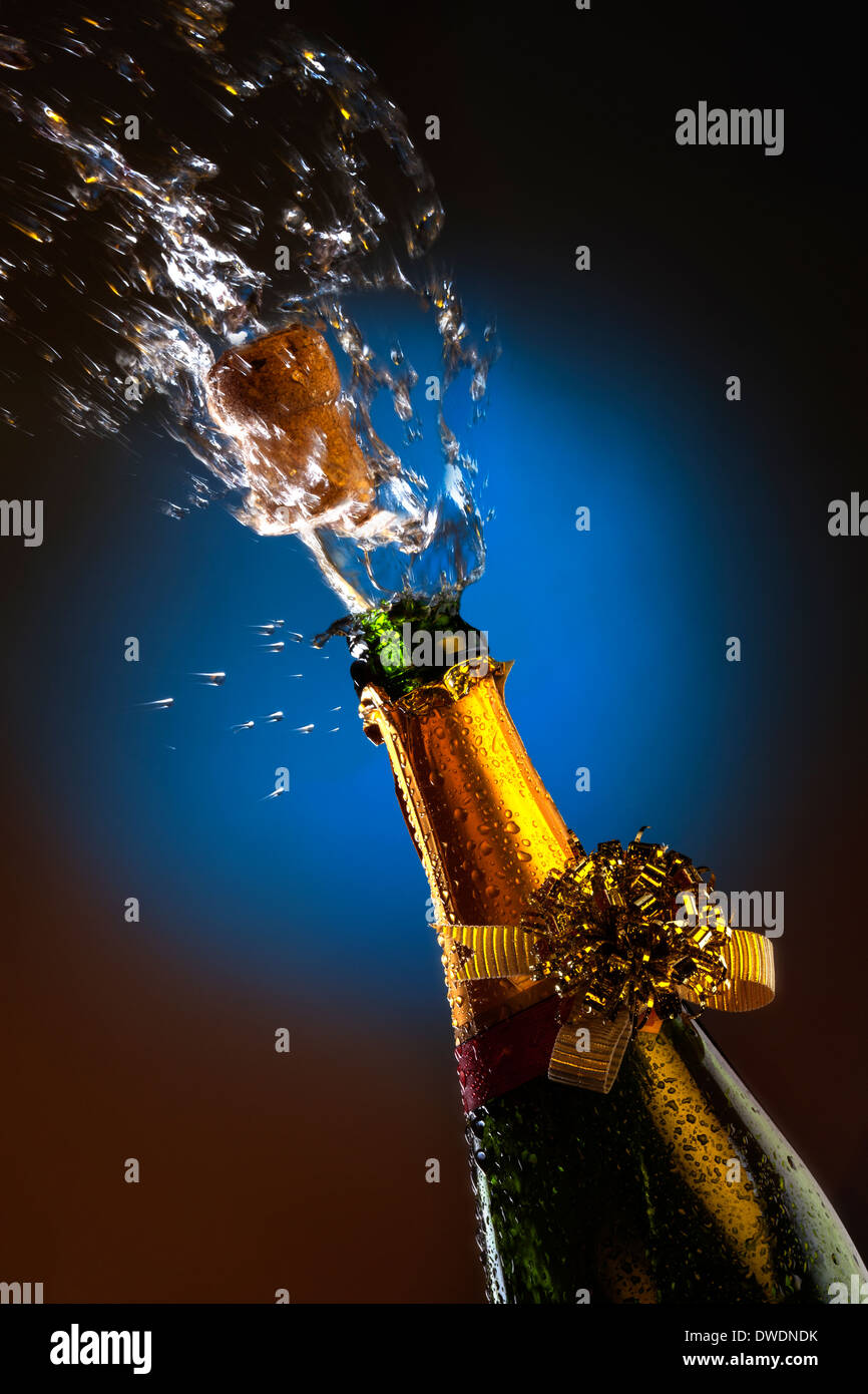 Celebrating an important day or event at a social gathering. Stock Photo