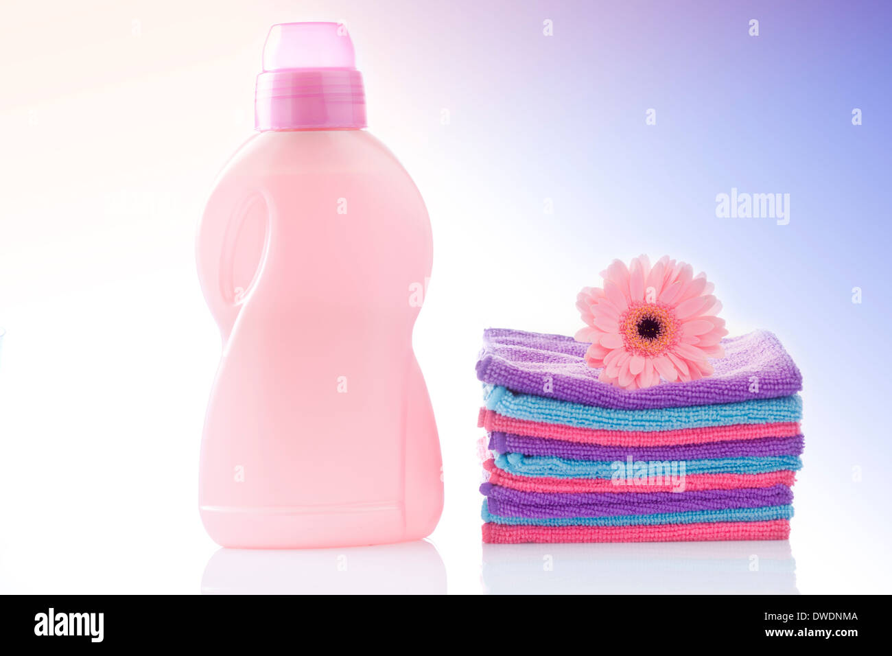 cleaning agent, bleach or fabric softener Stock Photo Alamy
