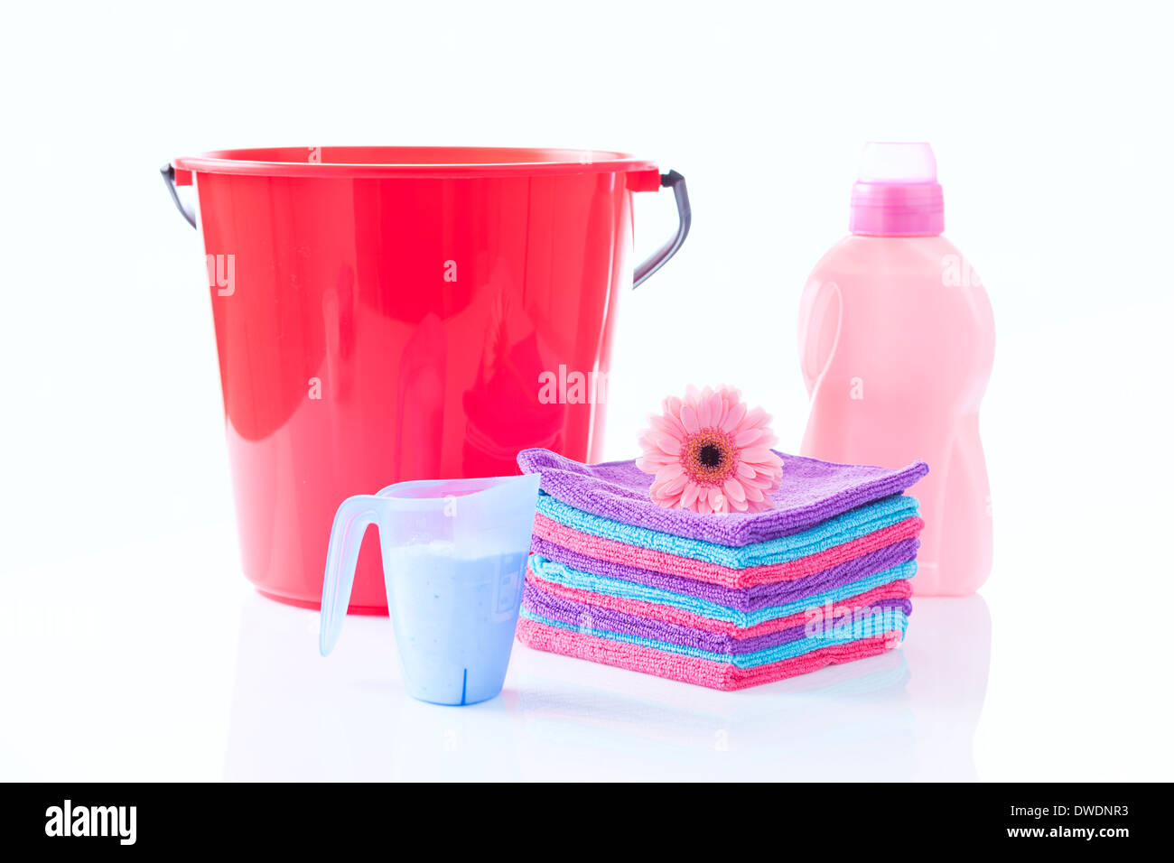 cleaning agent, bleach or fabric softener Stock Photo Alamy